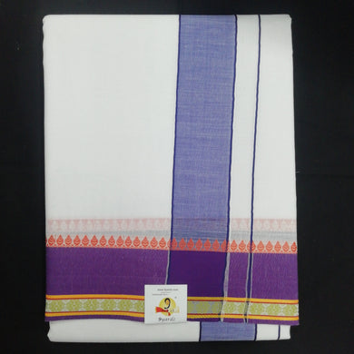 Dhoti 9*5 cotton Jacquard border