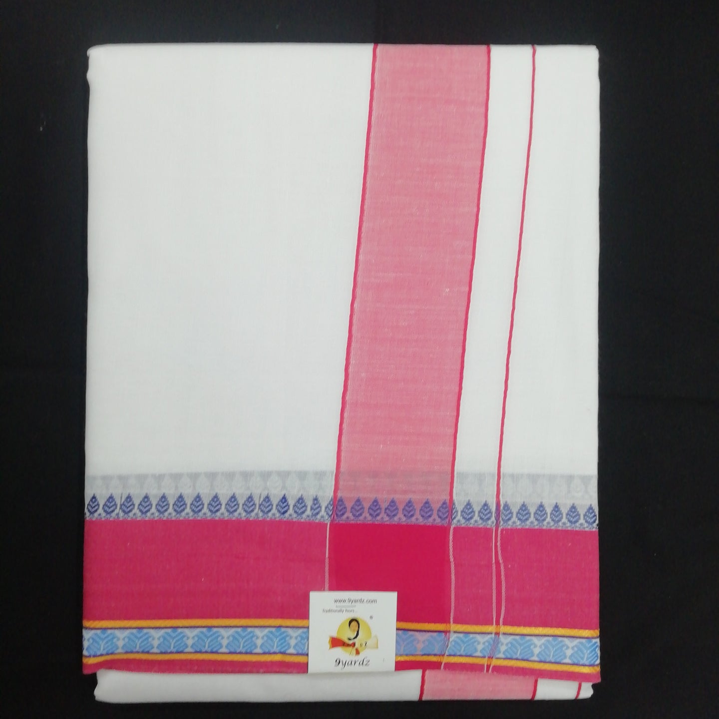 Dhoti 9*5 cotton Jacquard border