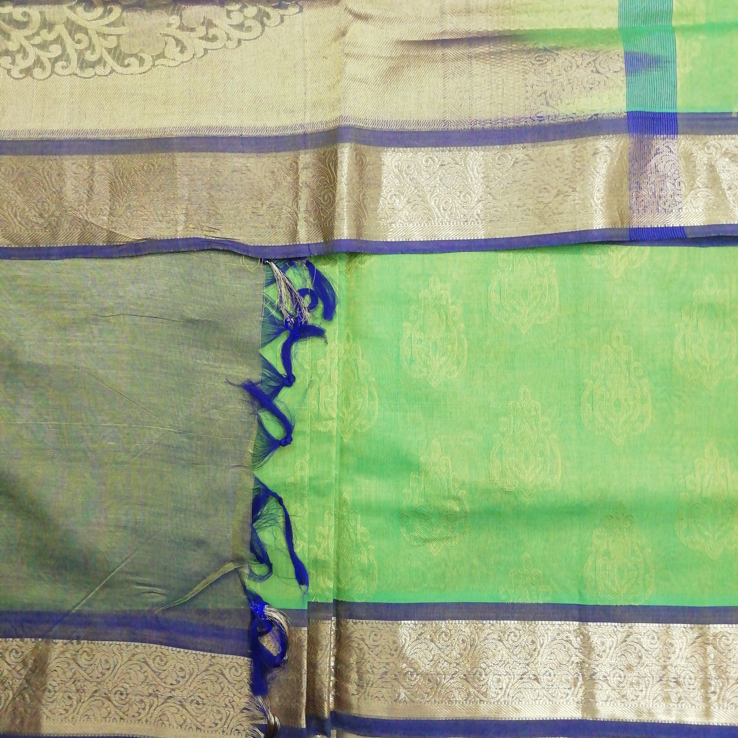 Pure silk cotton- embossed, 10 yards madisar