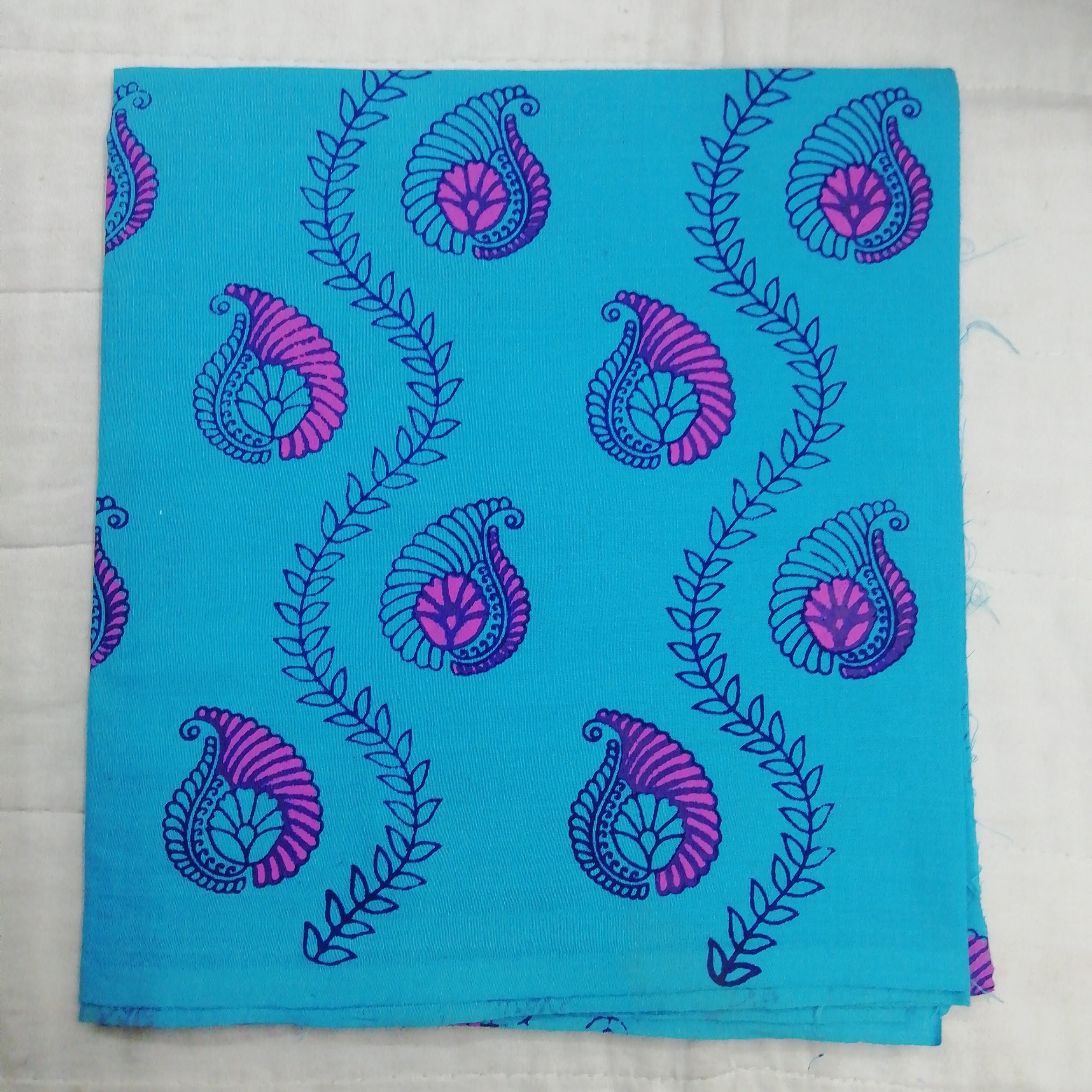 Printed cotton blouse bits