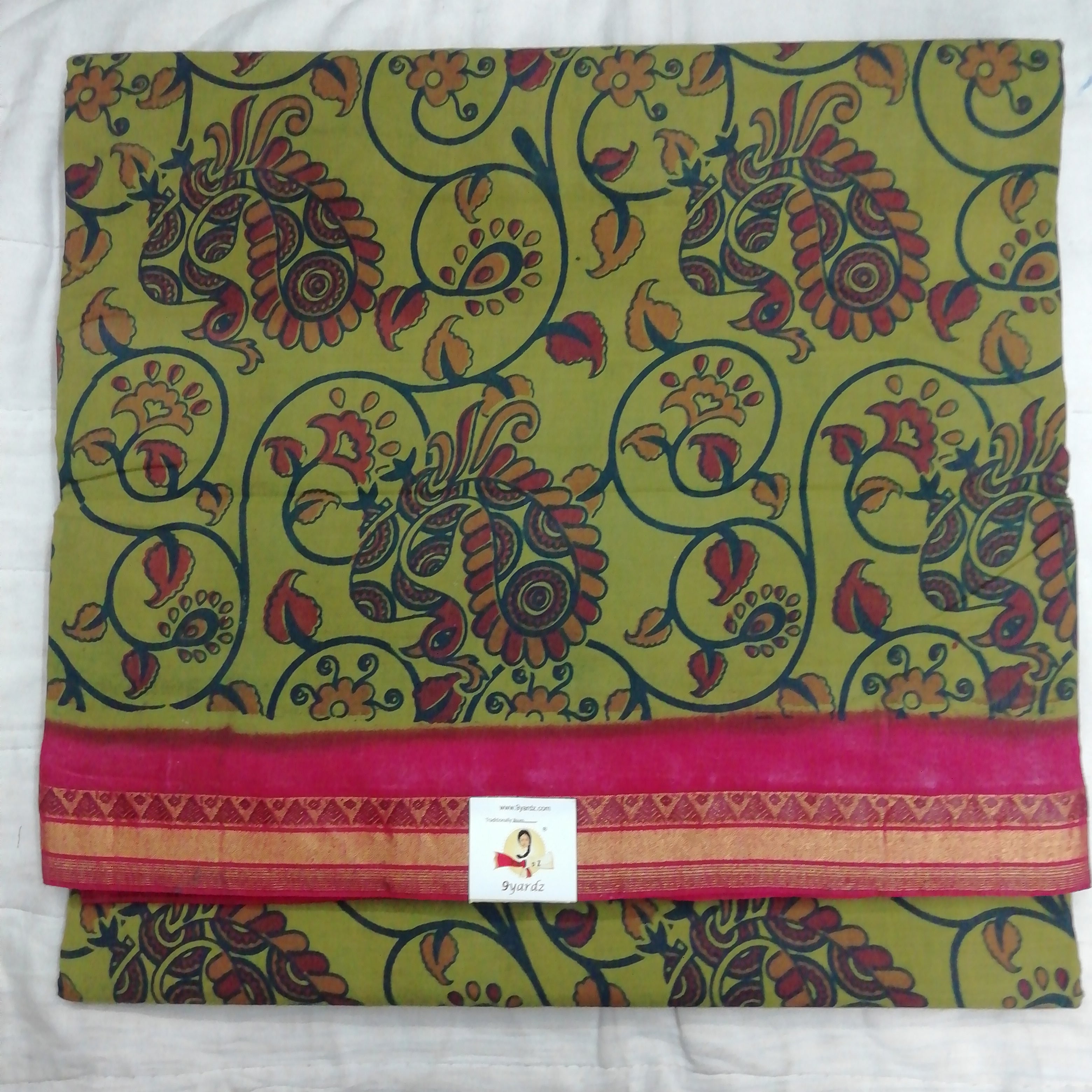 Colour Kalamkari Design- 10.5 yards