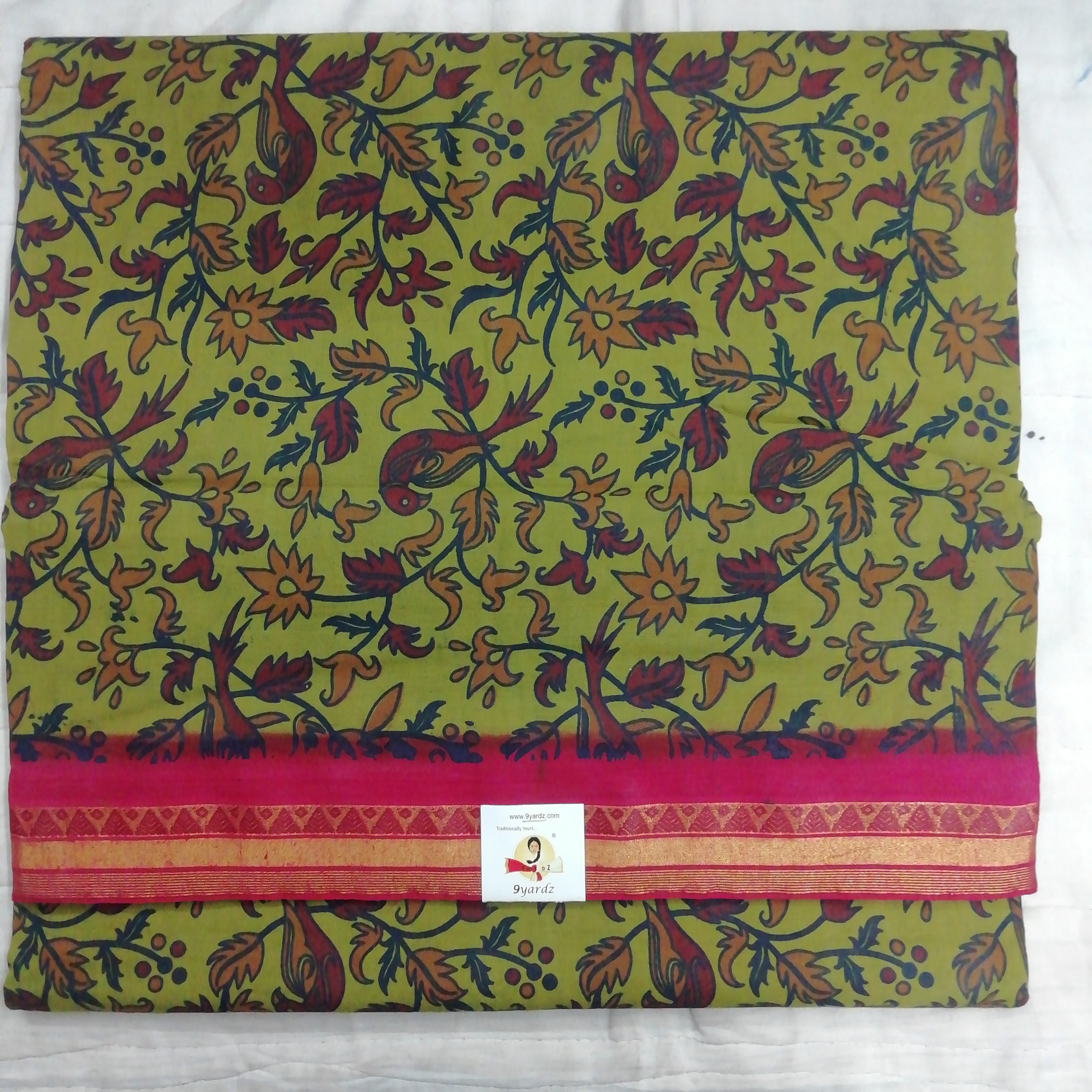 Colour Kalamkari Design- 10.5 yards