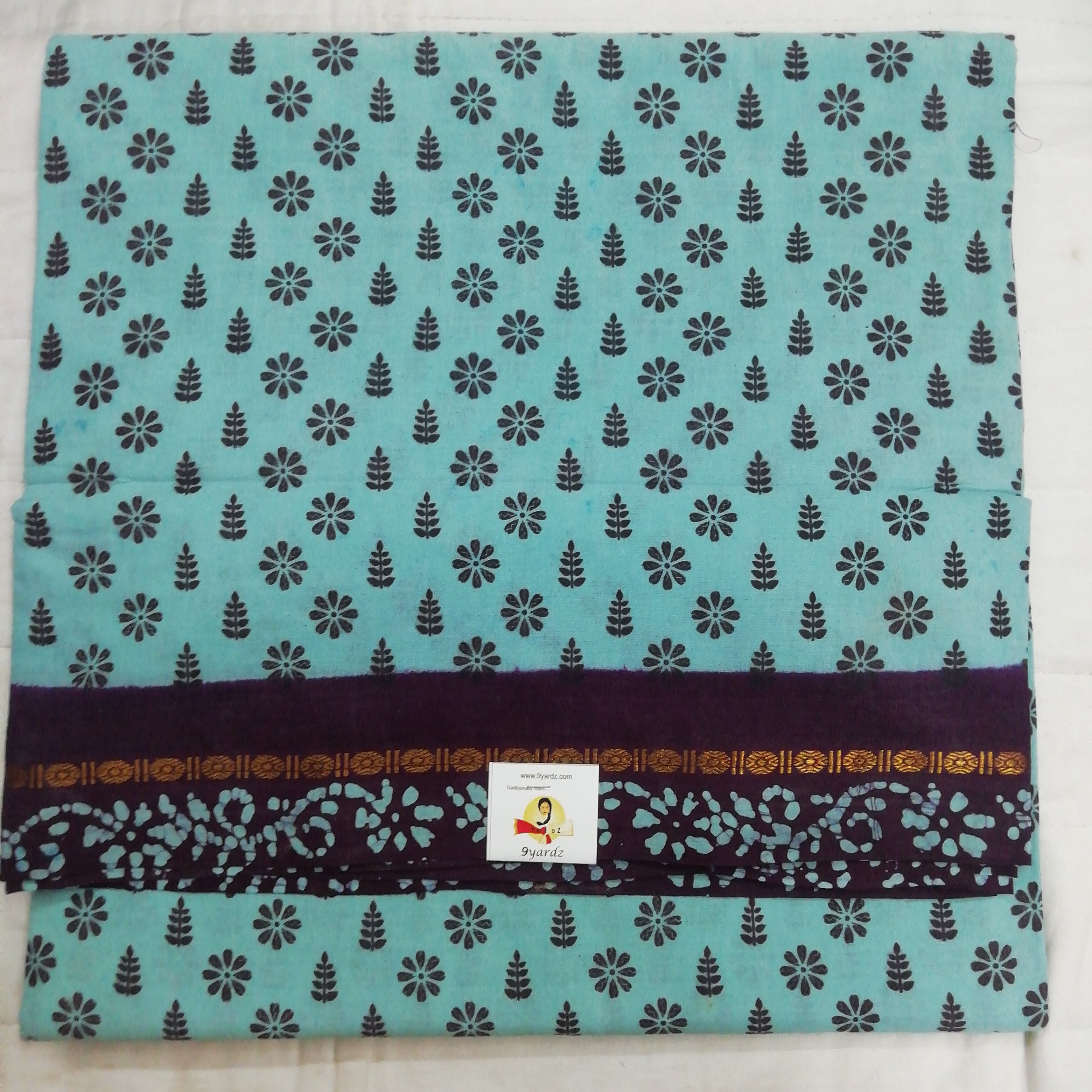 Sungudi cotton 10.5 yards madisar