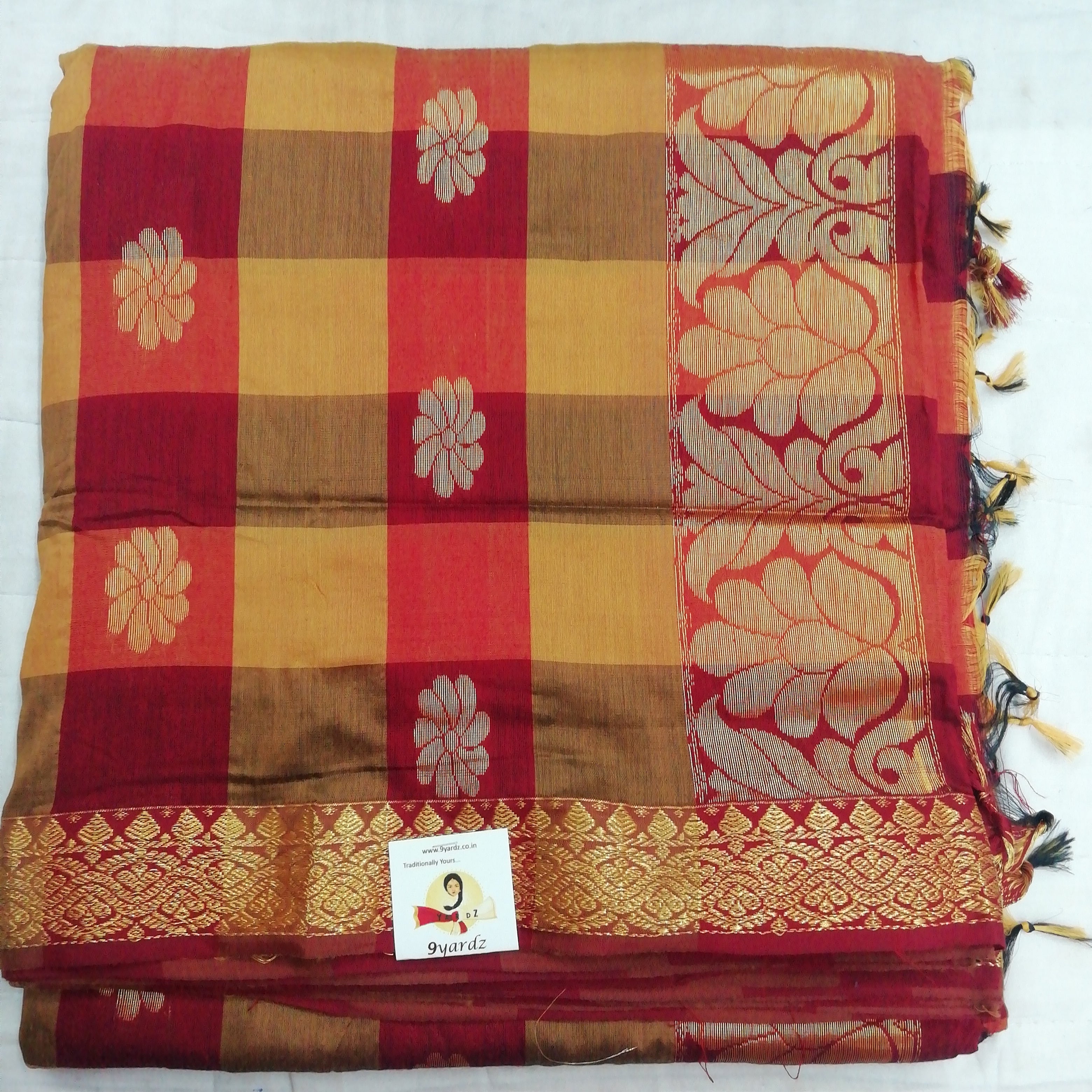 Kalyani Cotton 9 metres/ 10 yards approx madisar