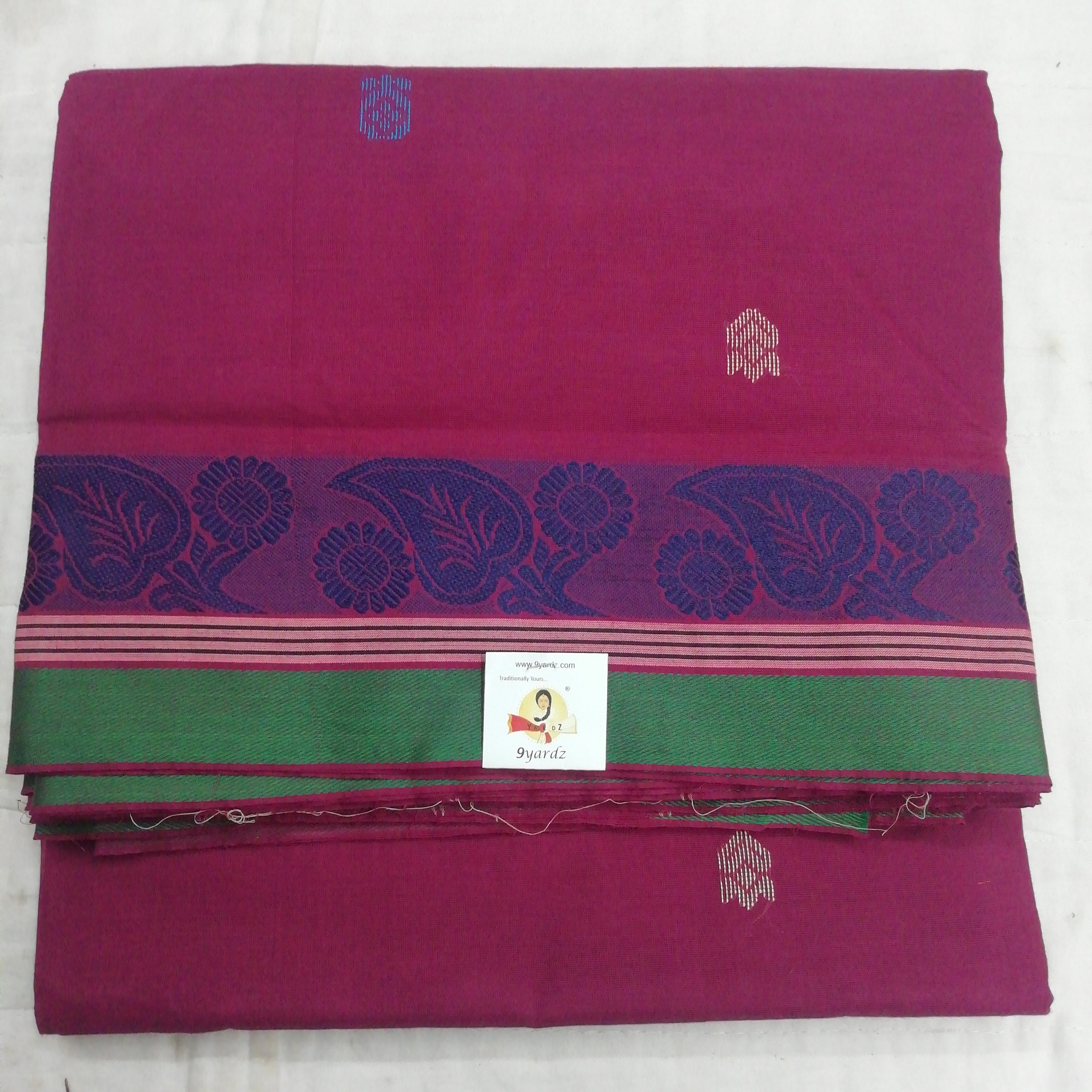 Chettinadu / Karaikudi cotton 8 metres saree