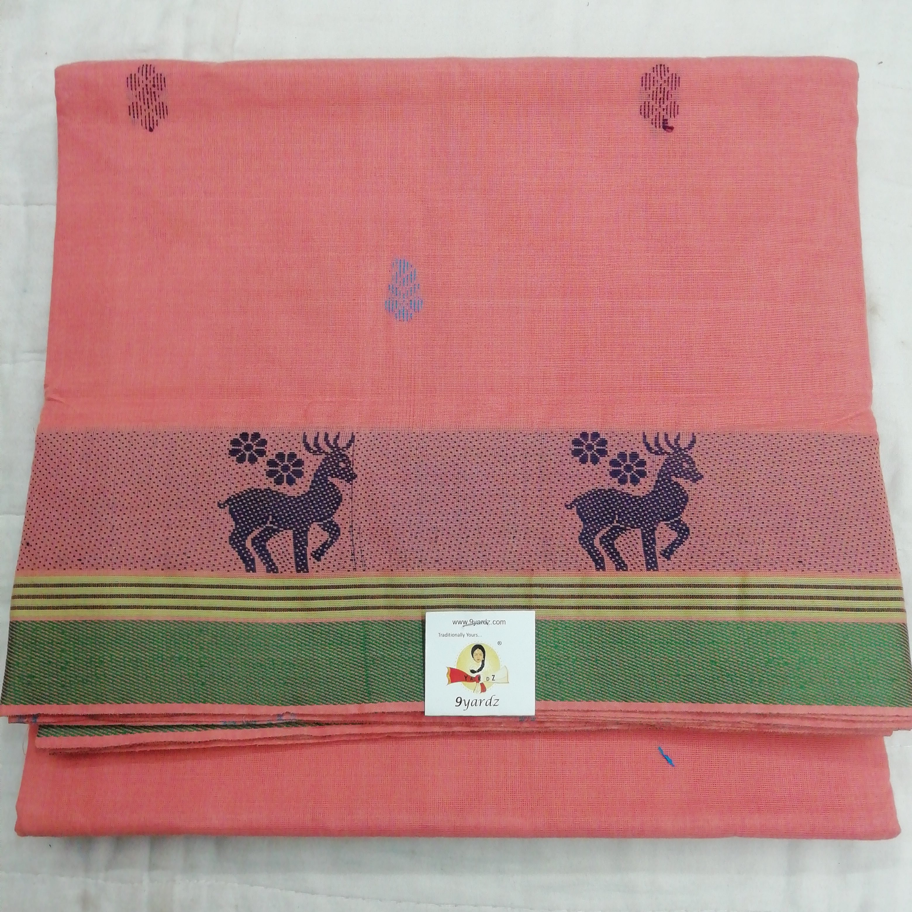 Chettinadu / Karaikudi cotton 8 metres saree