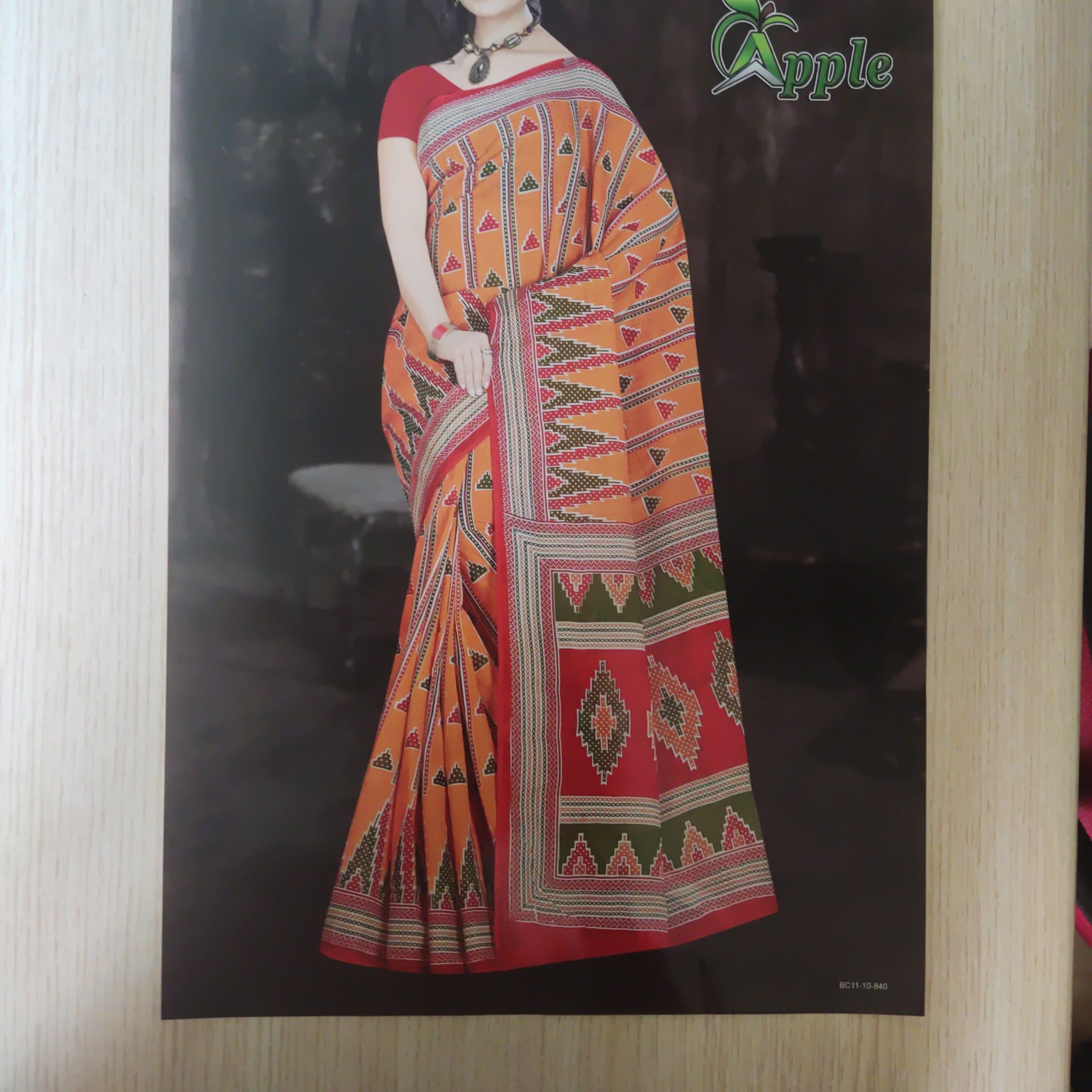 Cotton printed saree