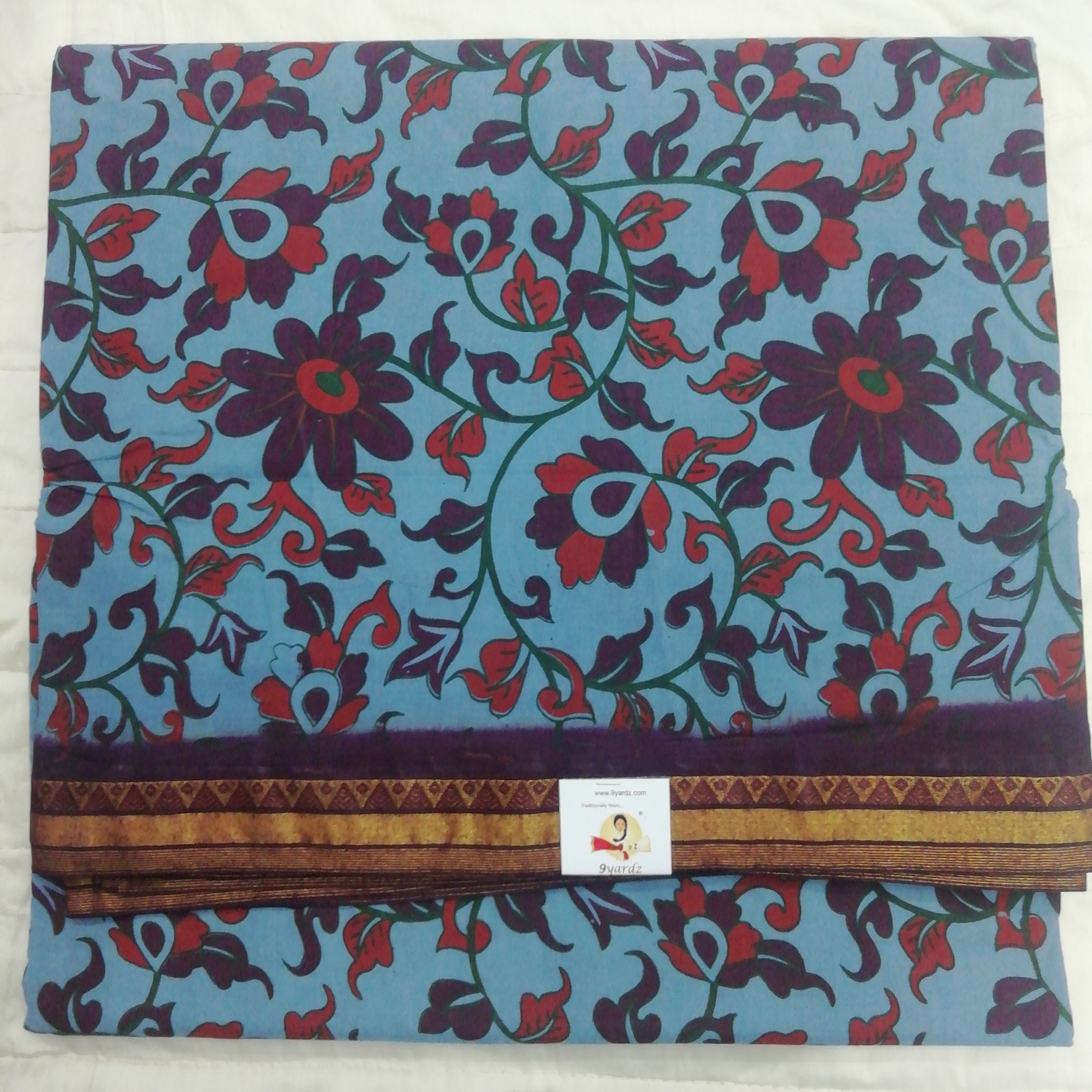 Colour Kalamkari Design- 10.5 yards