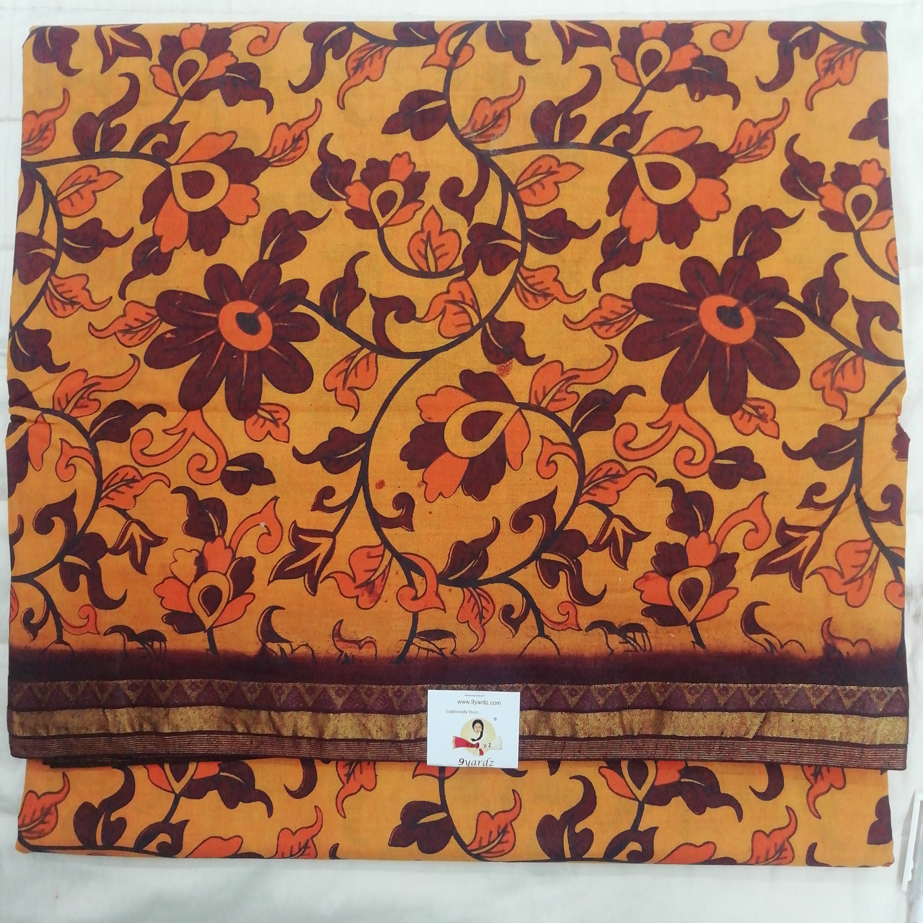 Colour Kalamkari Design- 10.5 yards