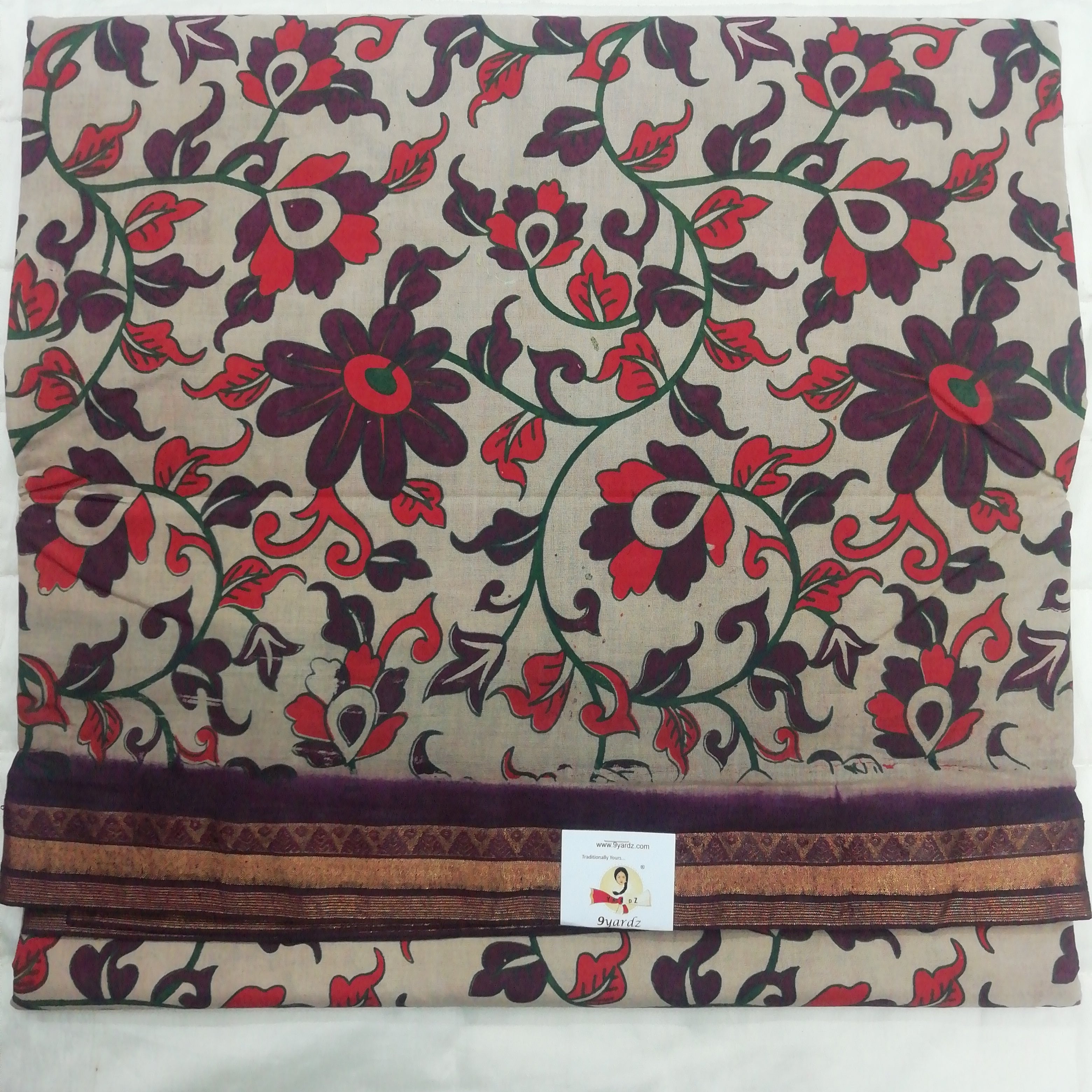 Colour Kalamkari Design- 10.5 yards