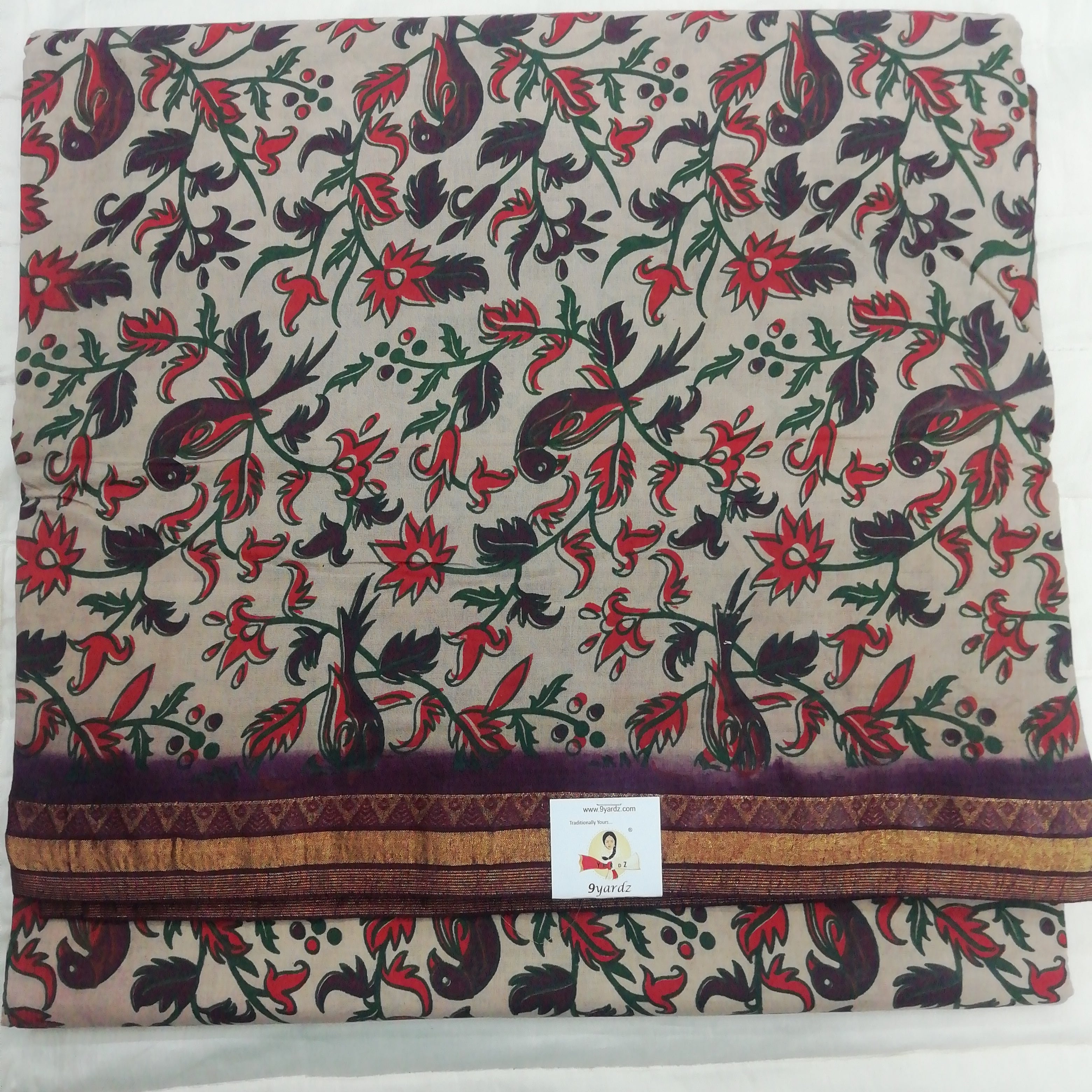 Colour Kalamkari Design- 10.5 yards