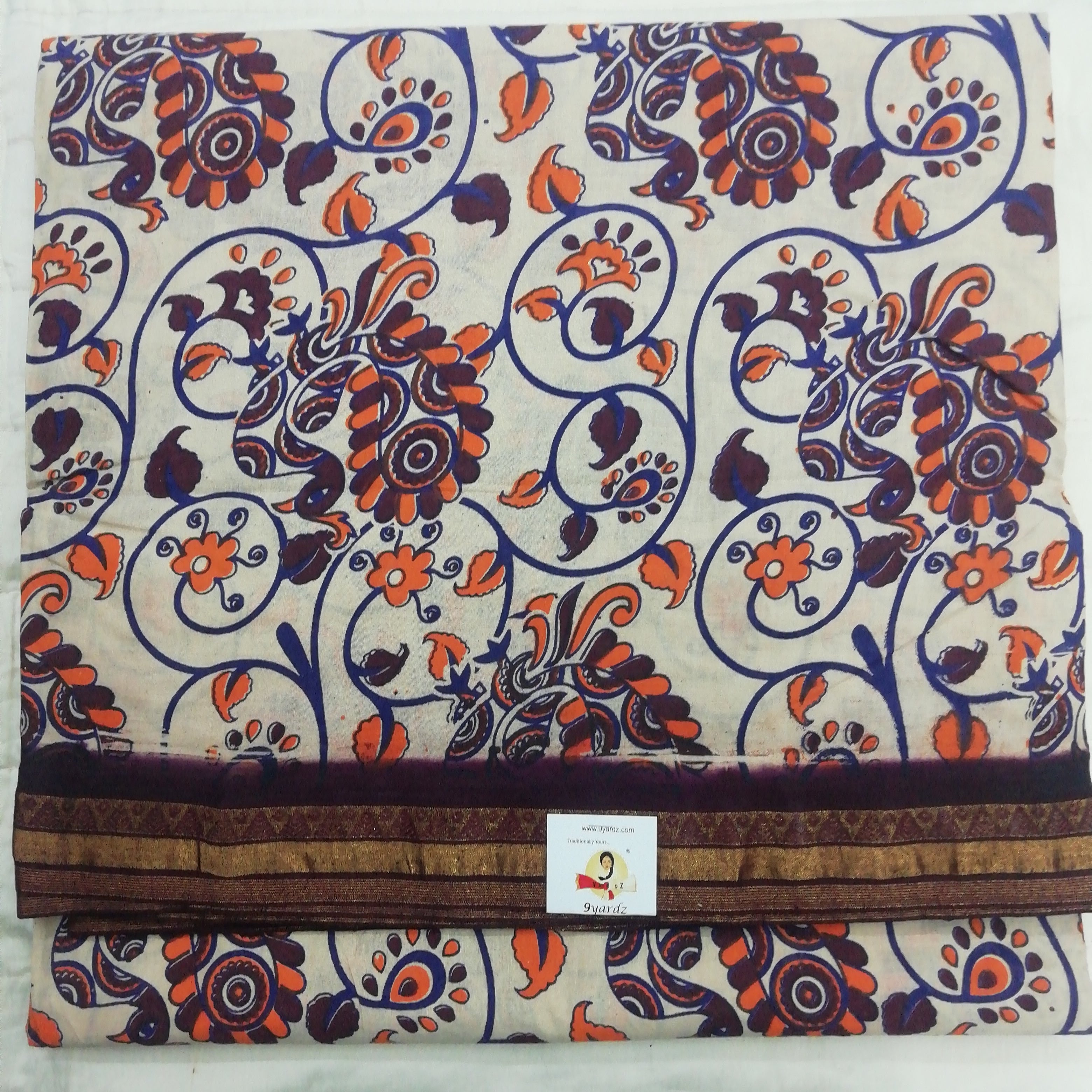 Colour Kalamkari Design- 10.5 yards