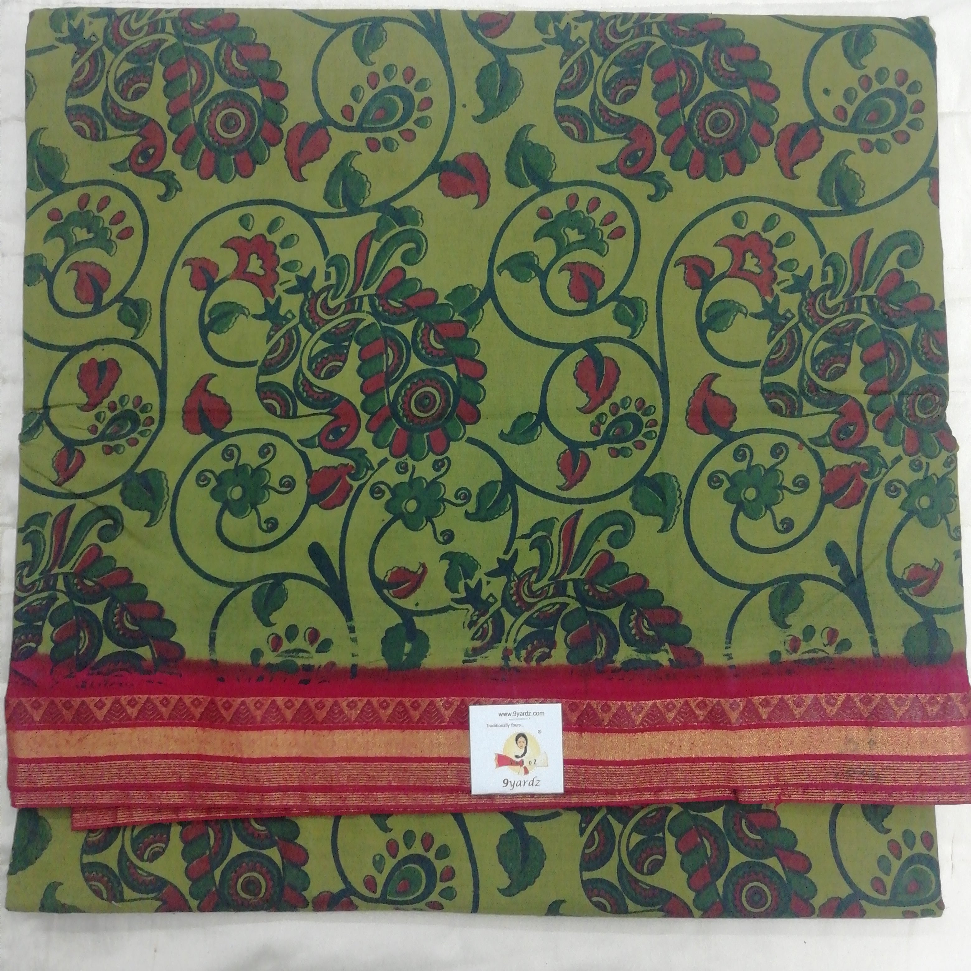 Colour Kalamkari Design- 10.5 yards