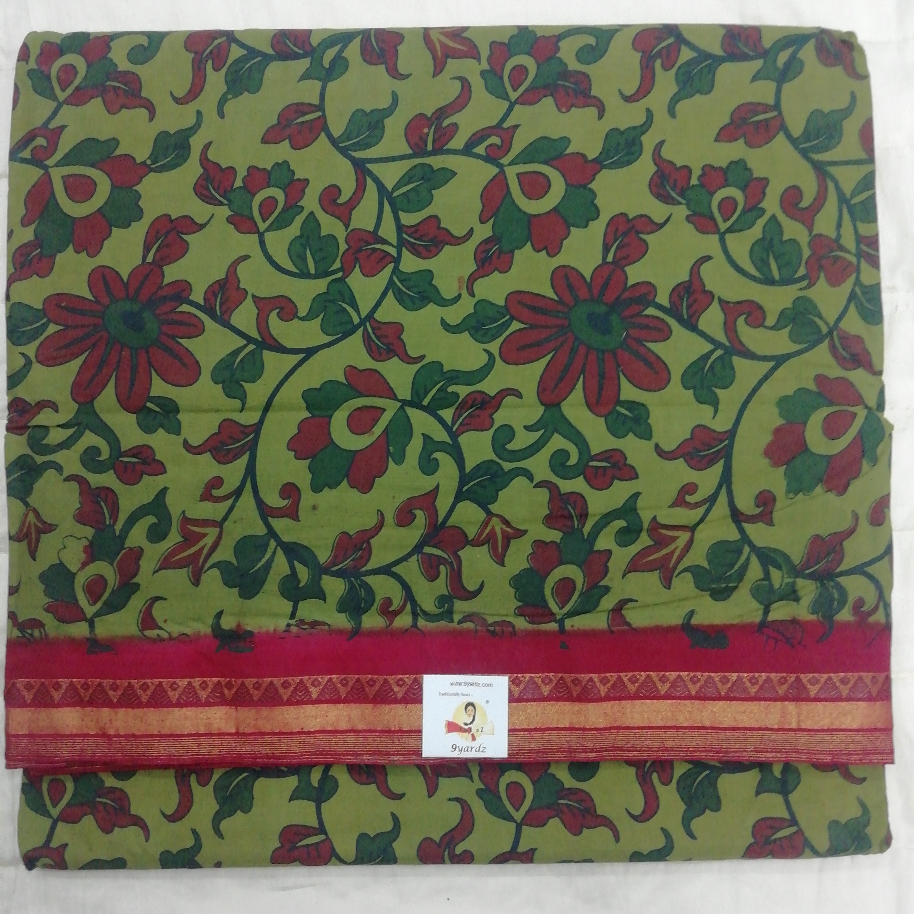 Colour Kalamkari Design- 10.5 yards