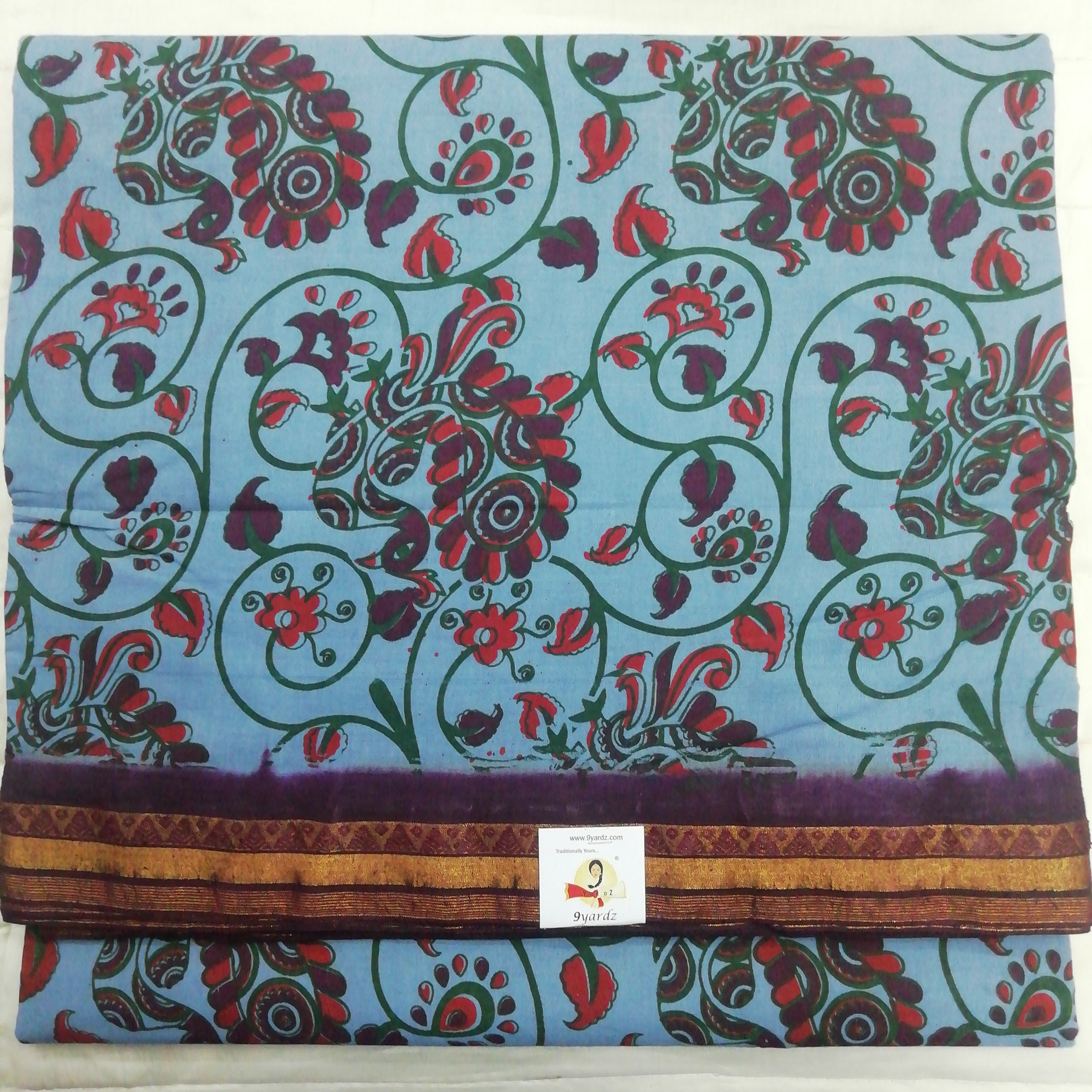 Colour Kalamkari Design- 10.5 yards
