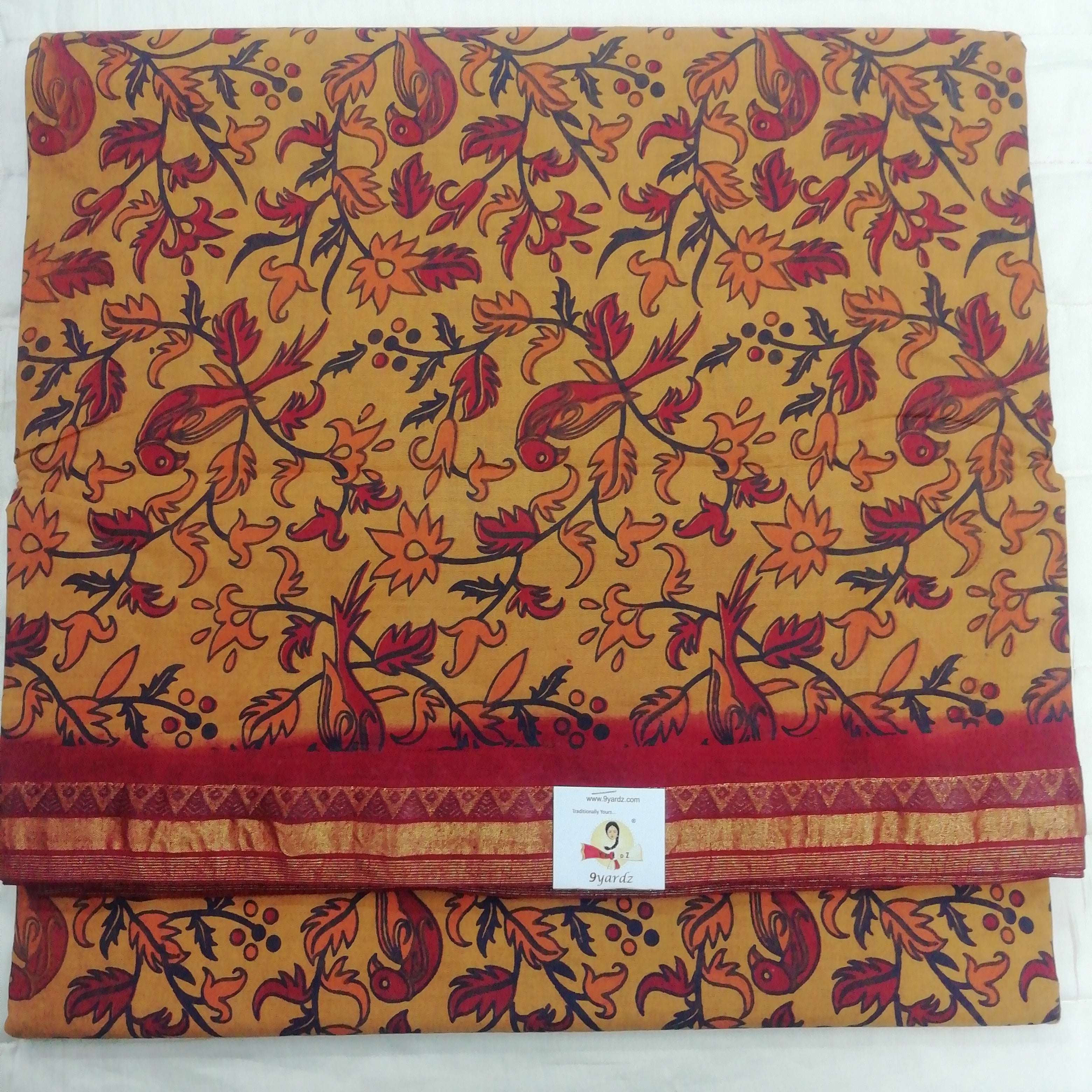 Colour Kalamkari Design- 10.5 yards