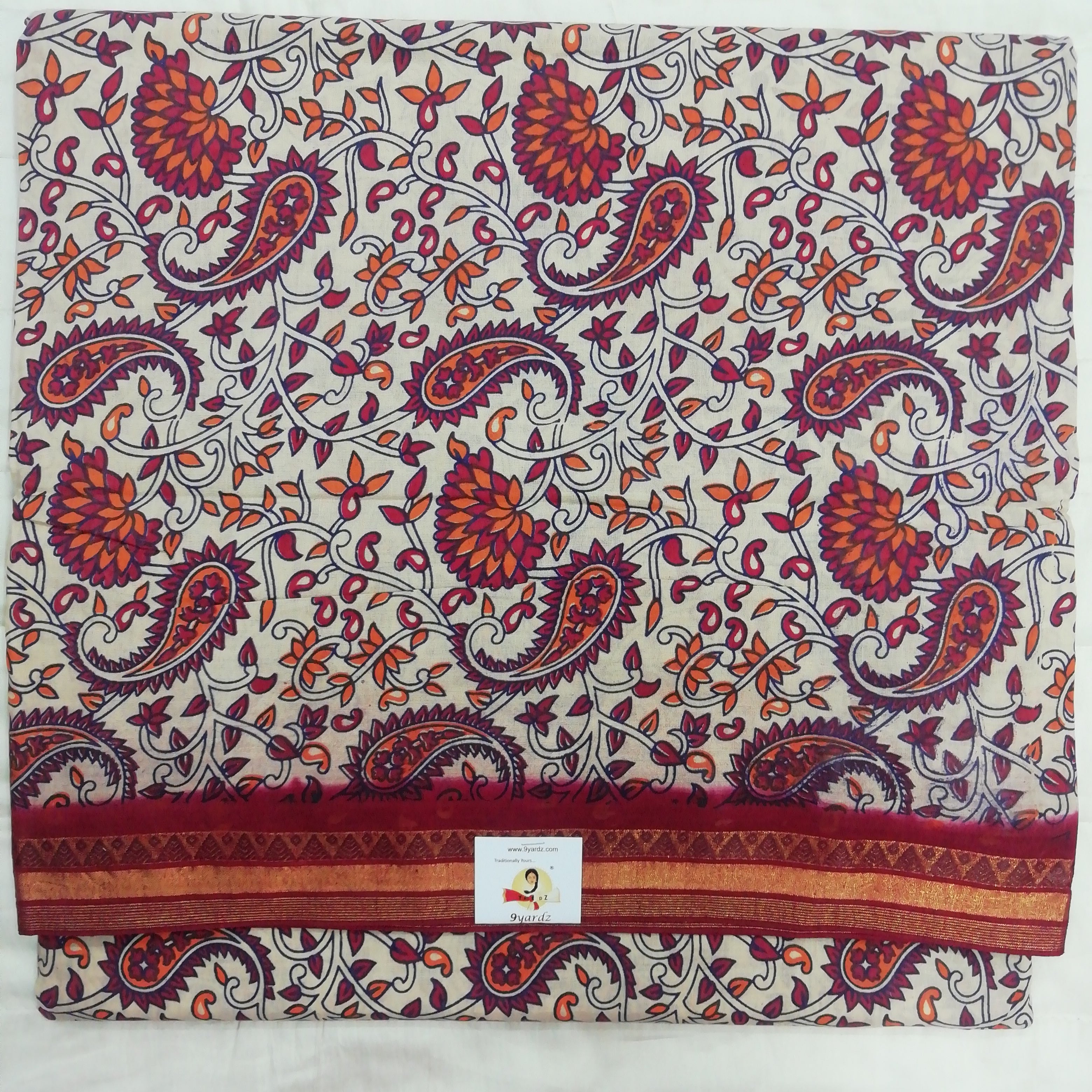 Colour Kalamkari Design- 10.5 yards