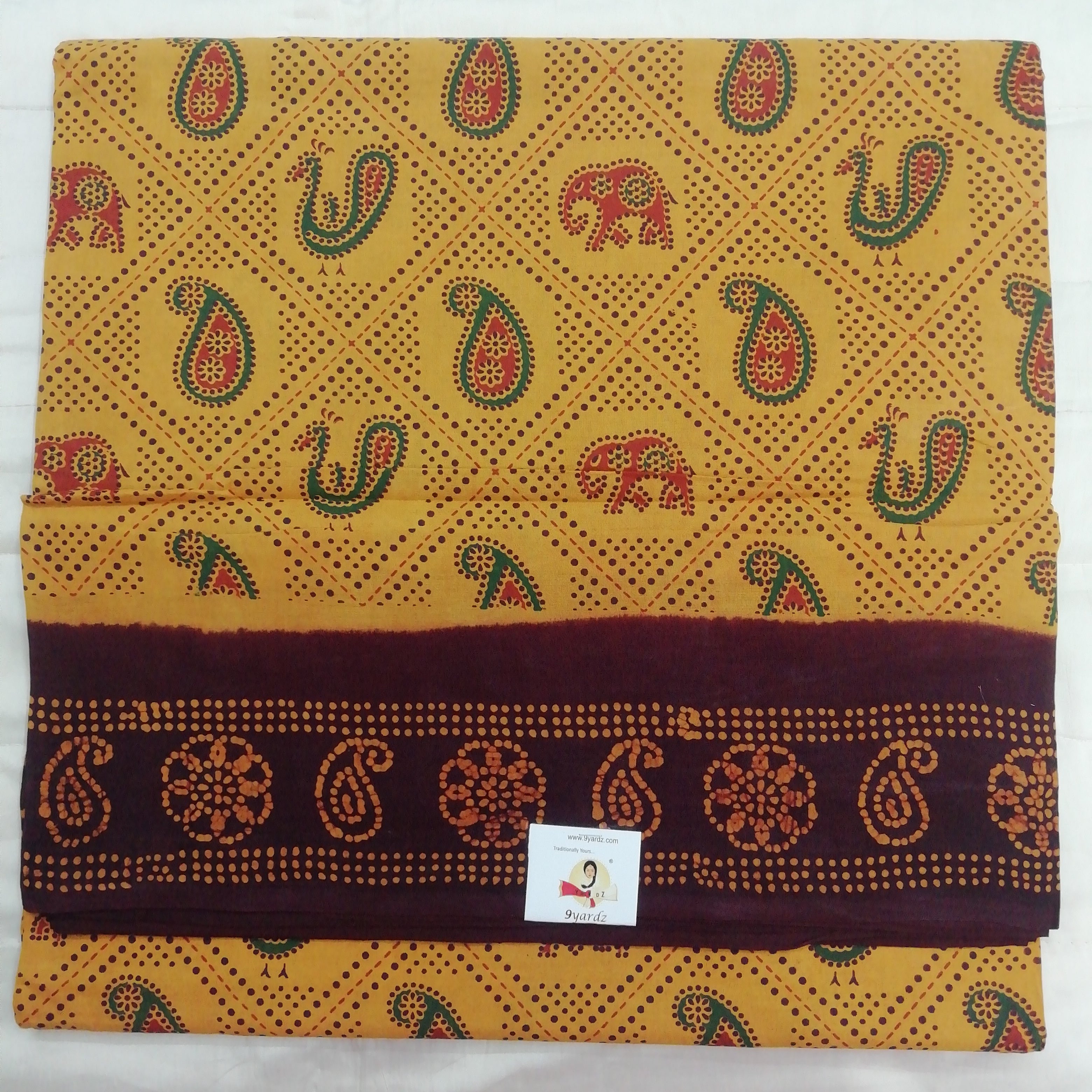 Colour Kalamkari Design- 10.5 yards