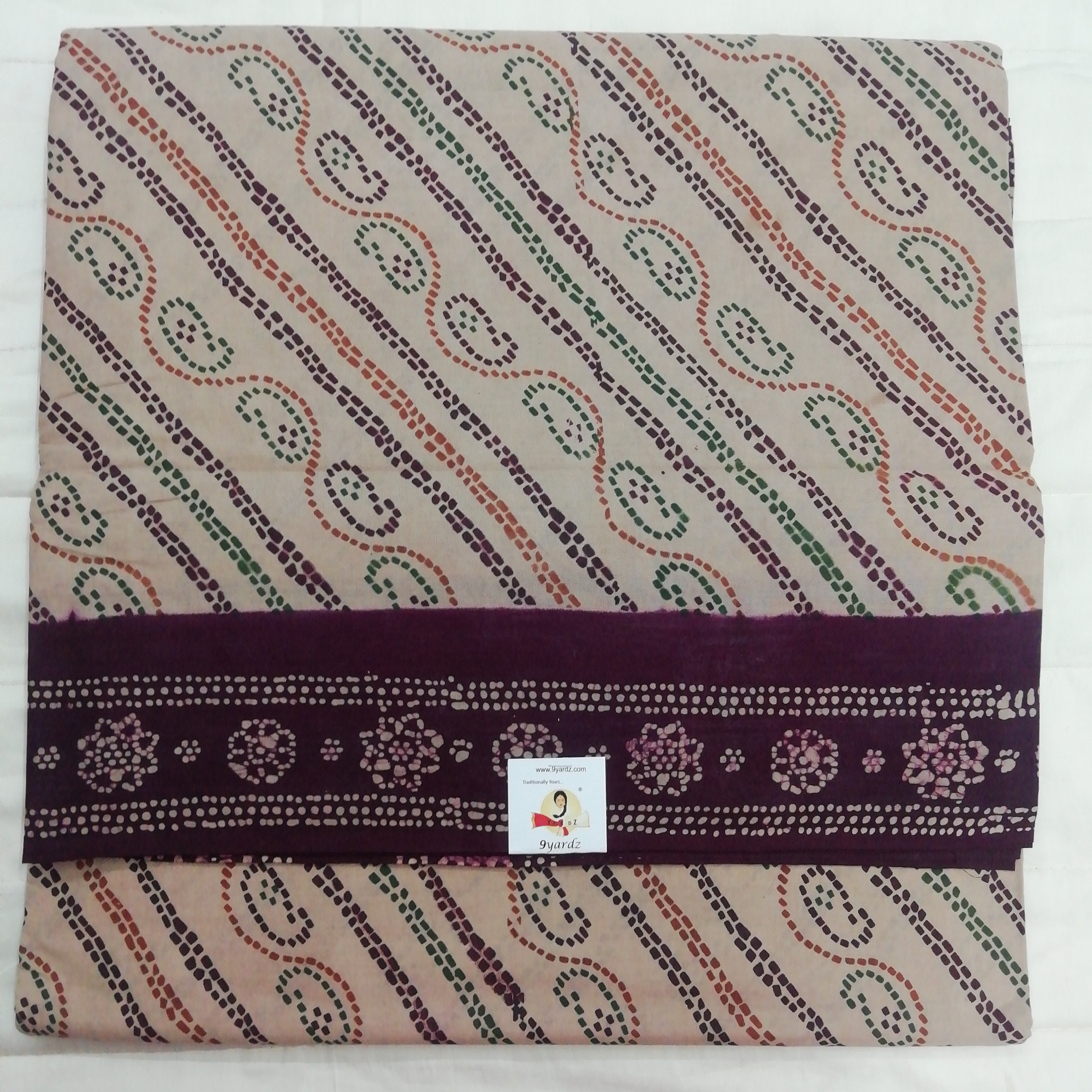 Sungudi cotton 10.5 yards madisar