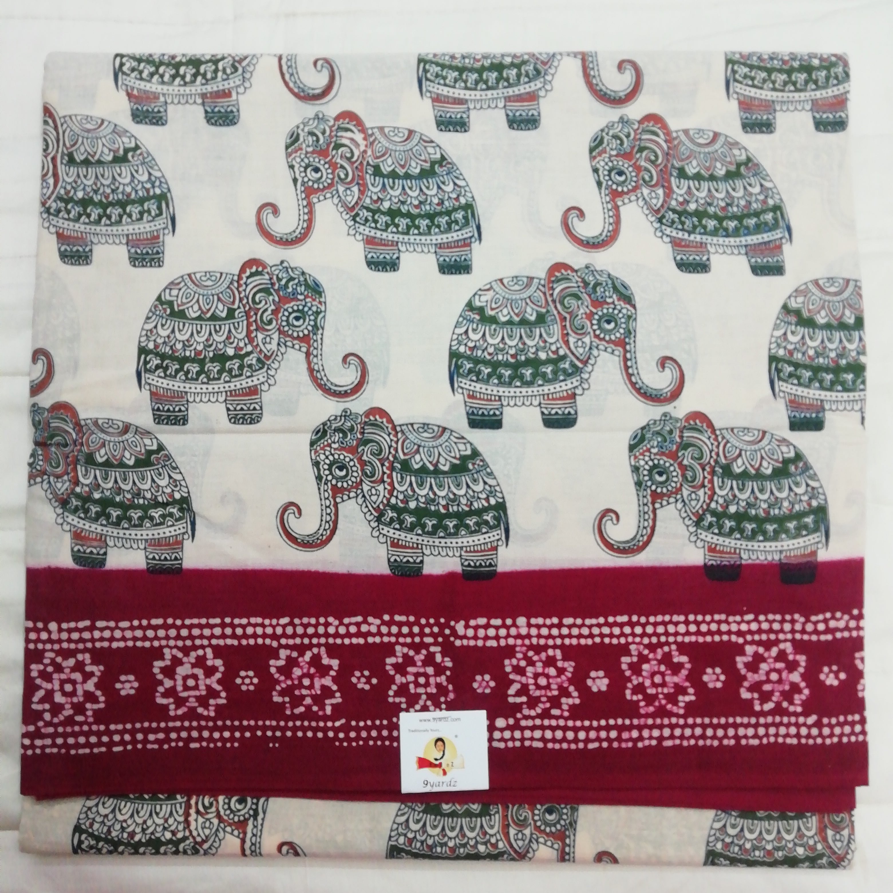 Sungudi cotton 10.5 yards madisar