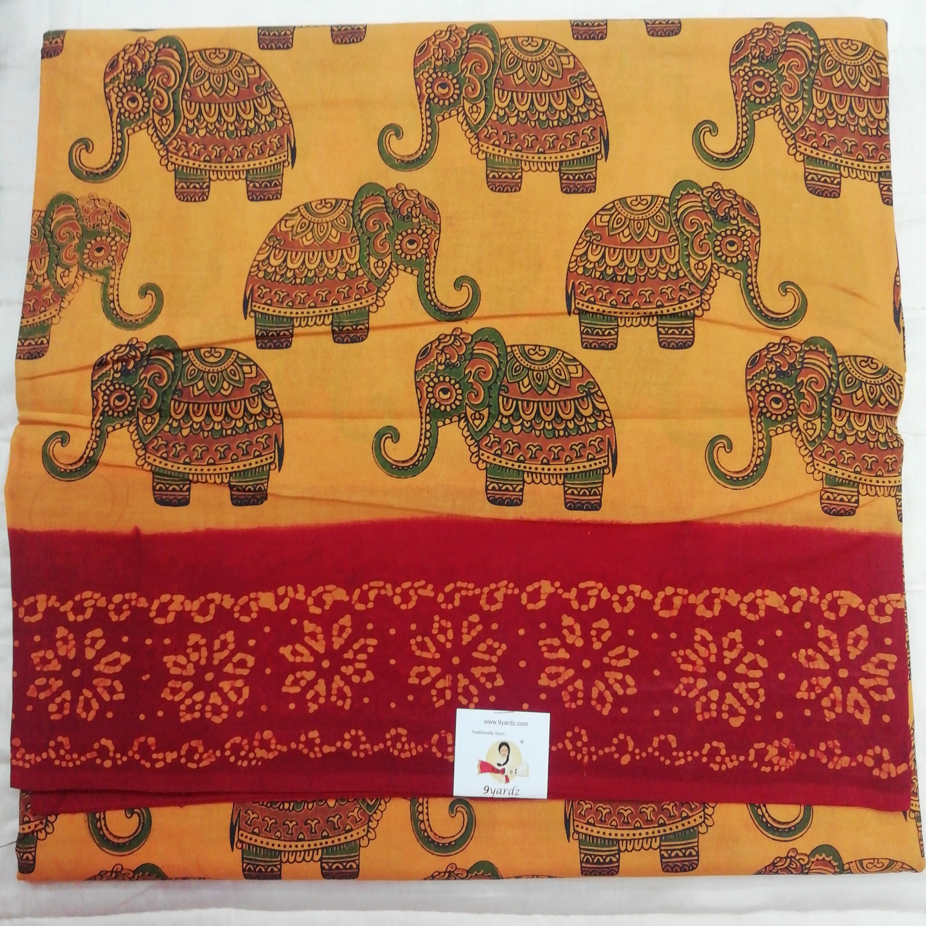 Sungudi cotton 10.5 yards madisar