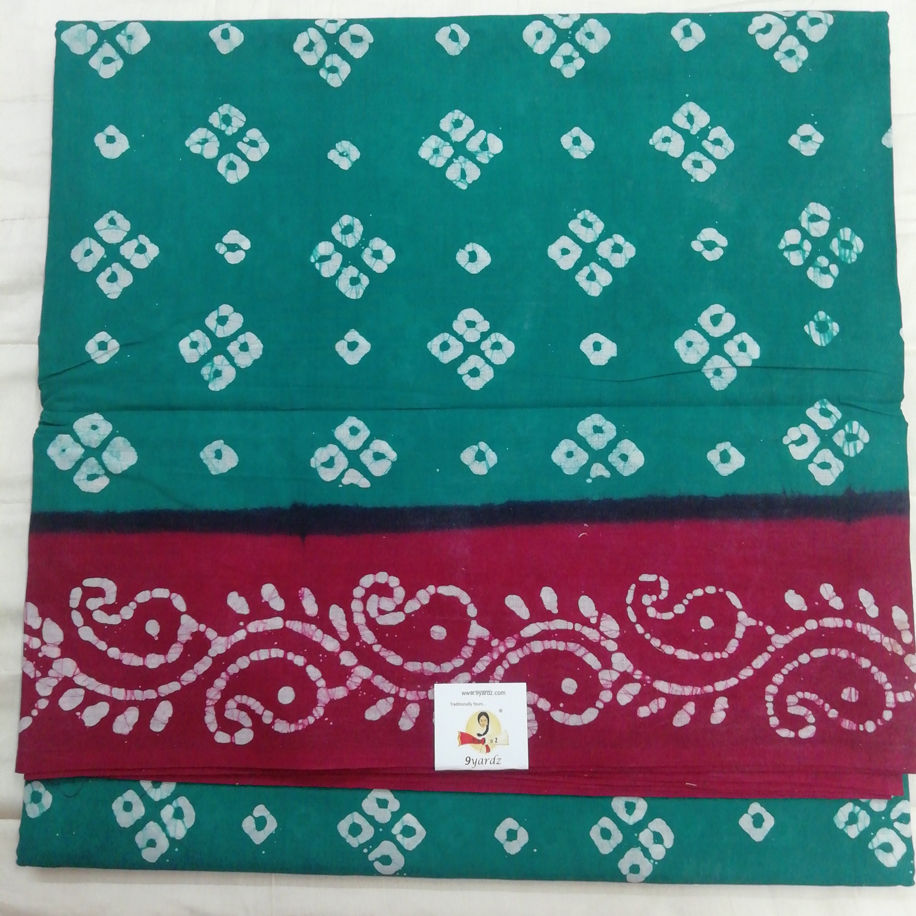 Sungudi cotton Bathik 10.5 yards madisar