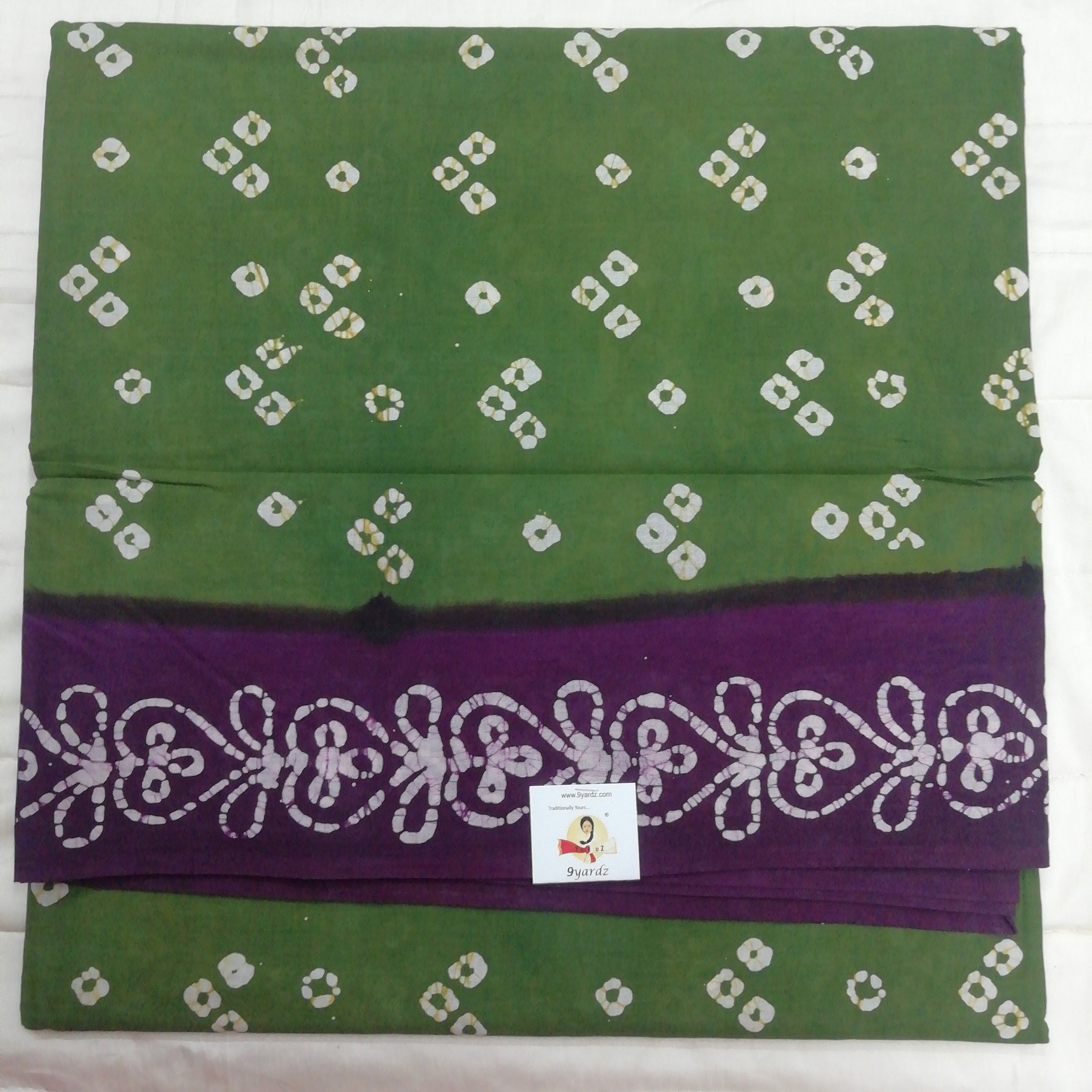 Sungudi cotton Bathik 10.5 yards madisar