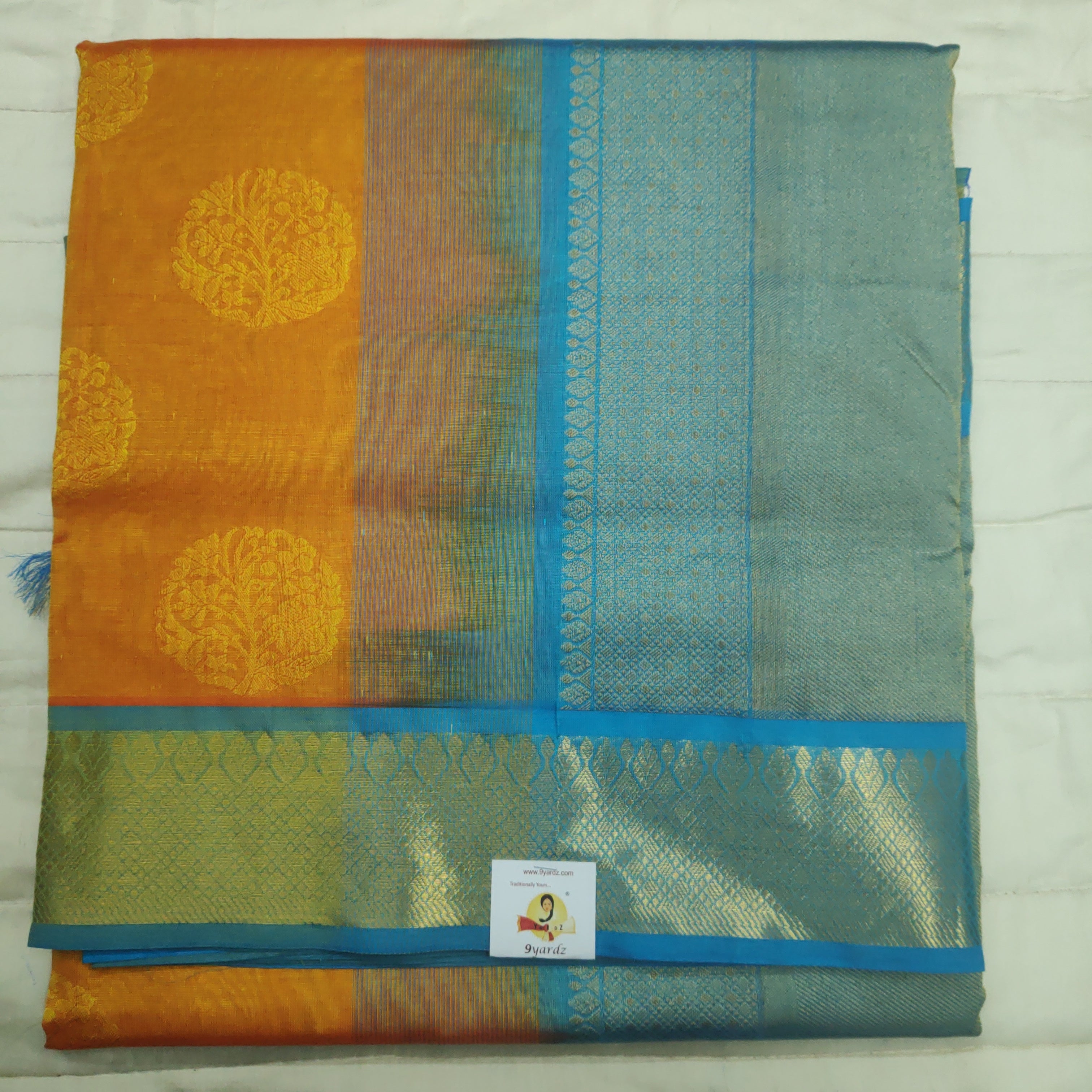 Pure silk cotton- embossed, 10 yards madisar