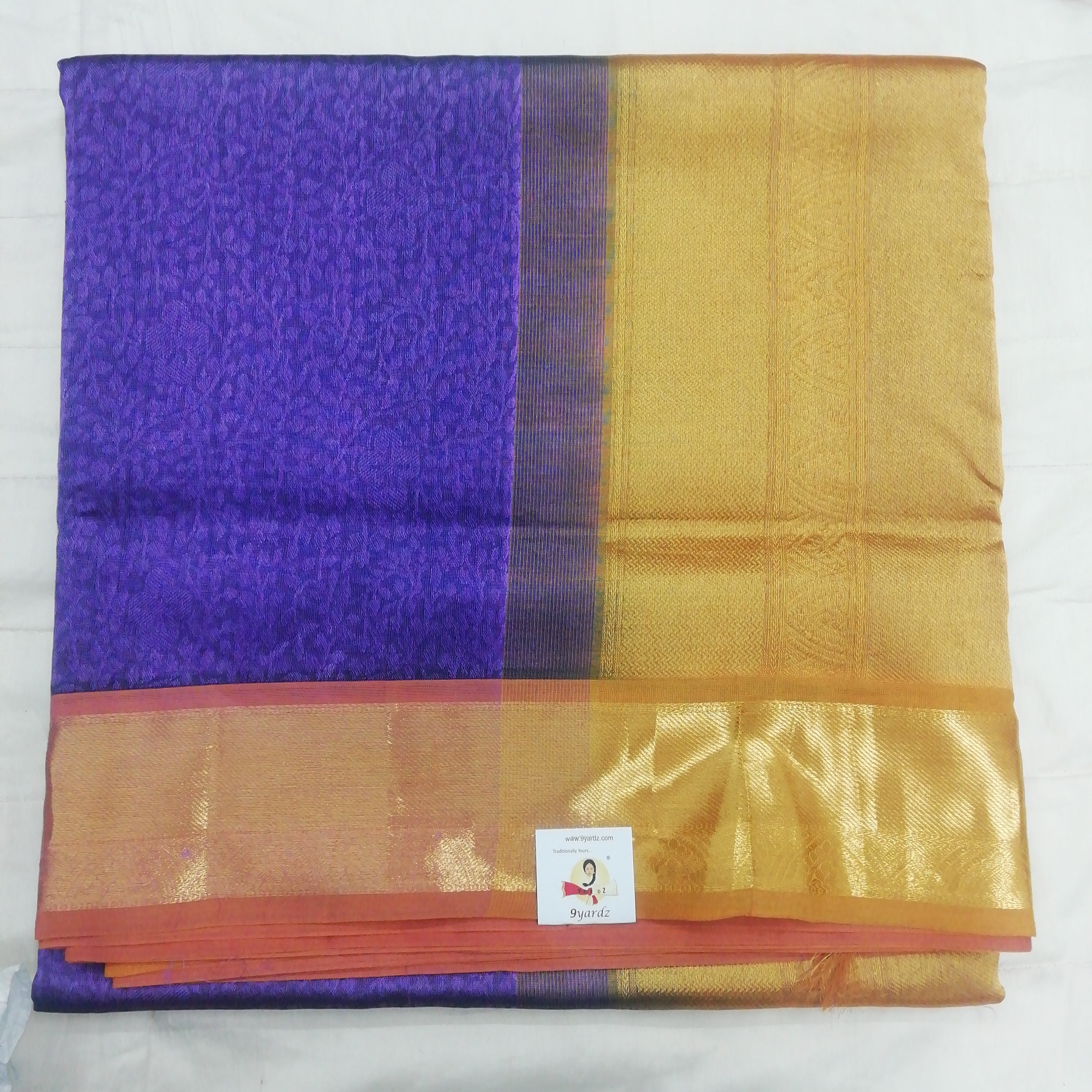 Pure silk cotton- embossed, 10 yards madisar