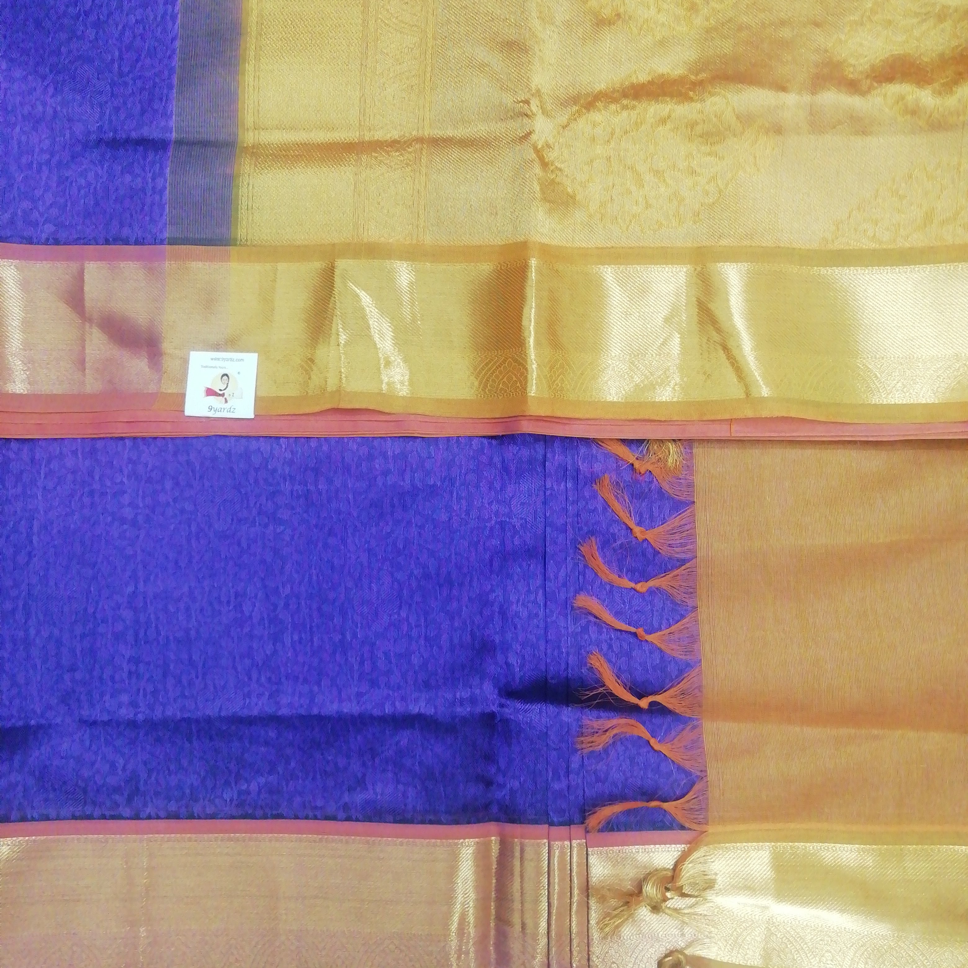 Pure silk cotton- embossed, 10 yards madisar