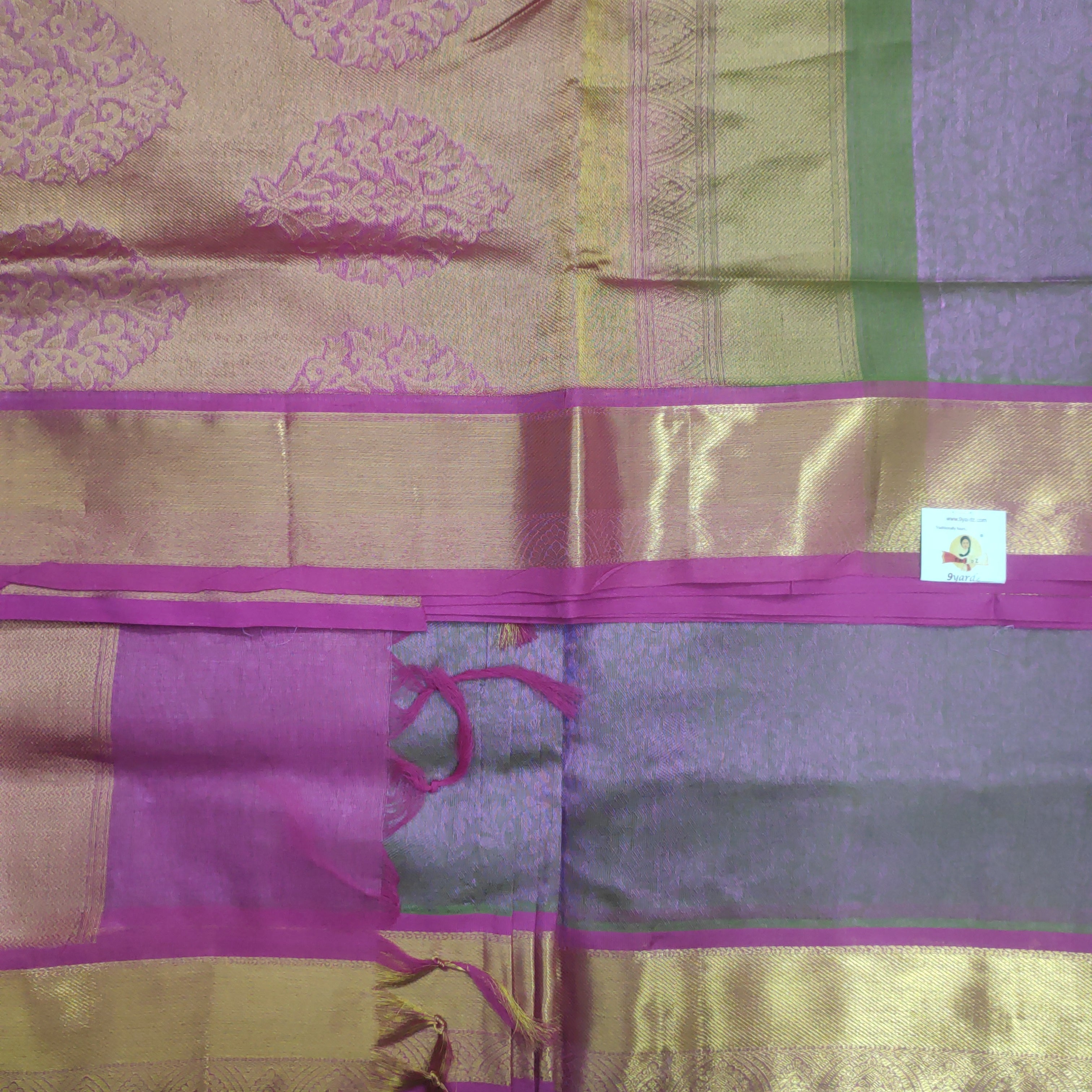 Pure silk cotton- embossed, 10 yards madisar