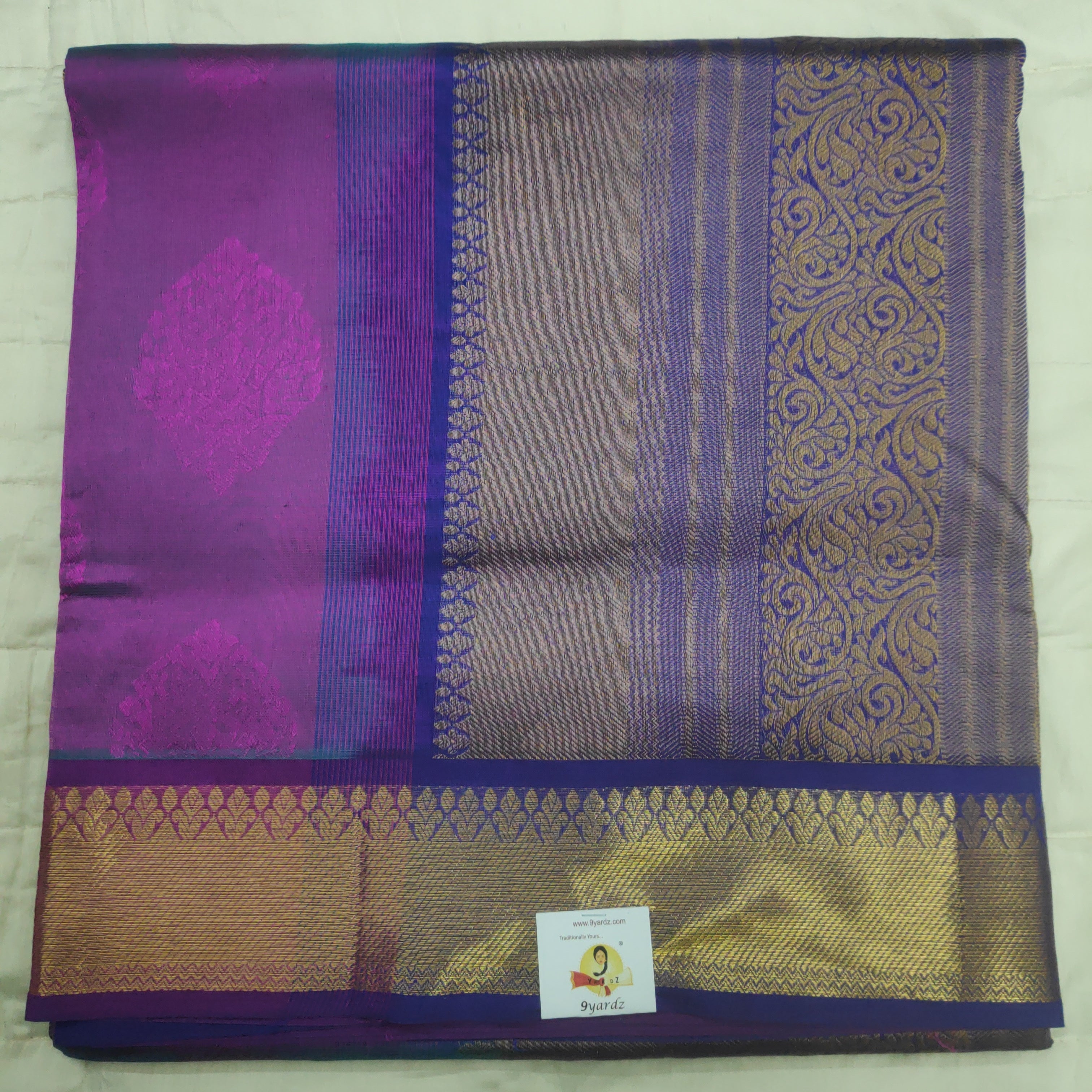 Pure silk cotton- embossed, 10 yards madisar