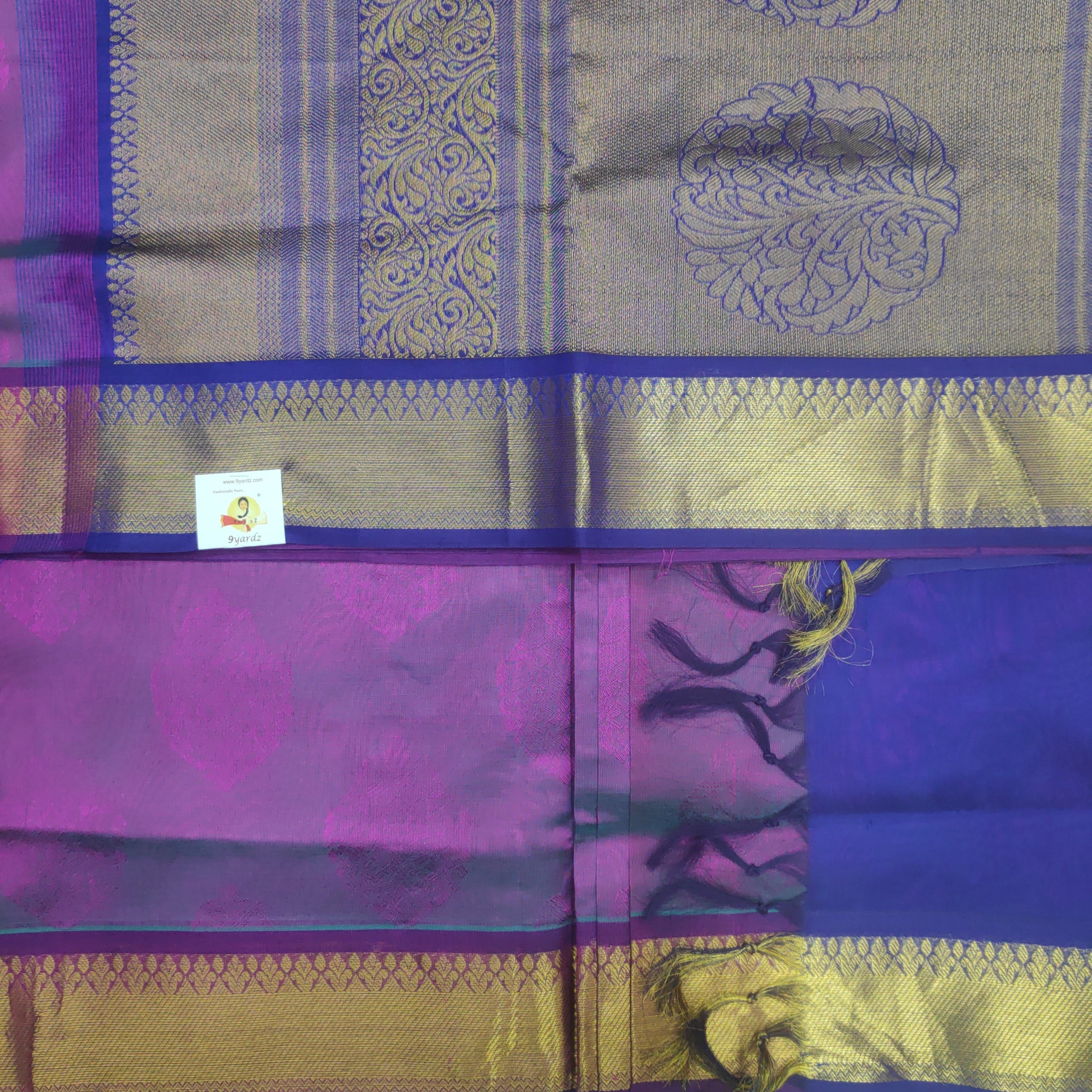 Pure silk cotton- embossed, 10 yards madisar