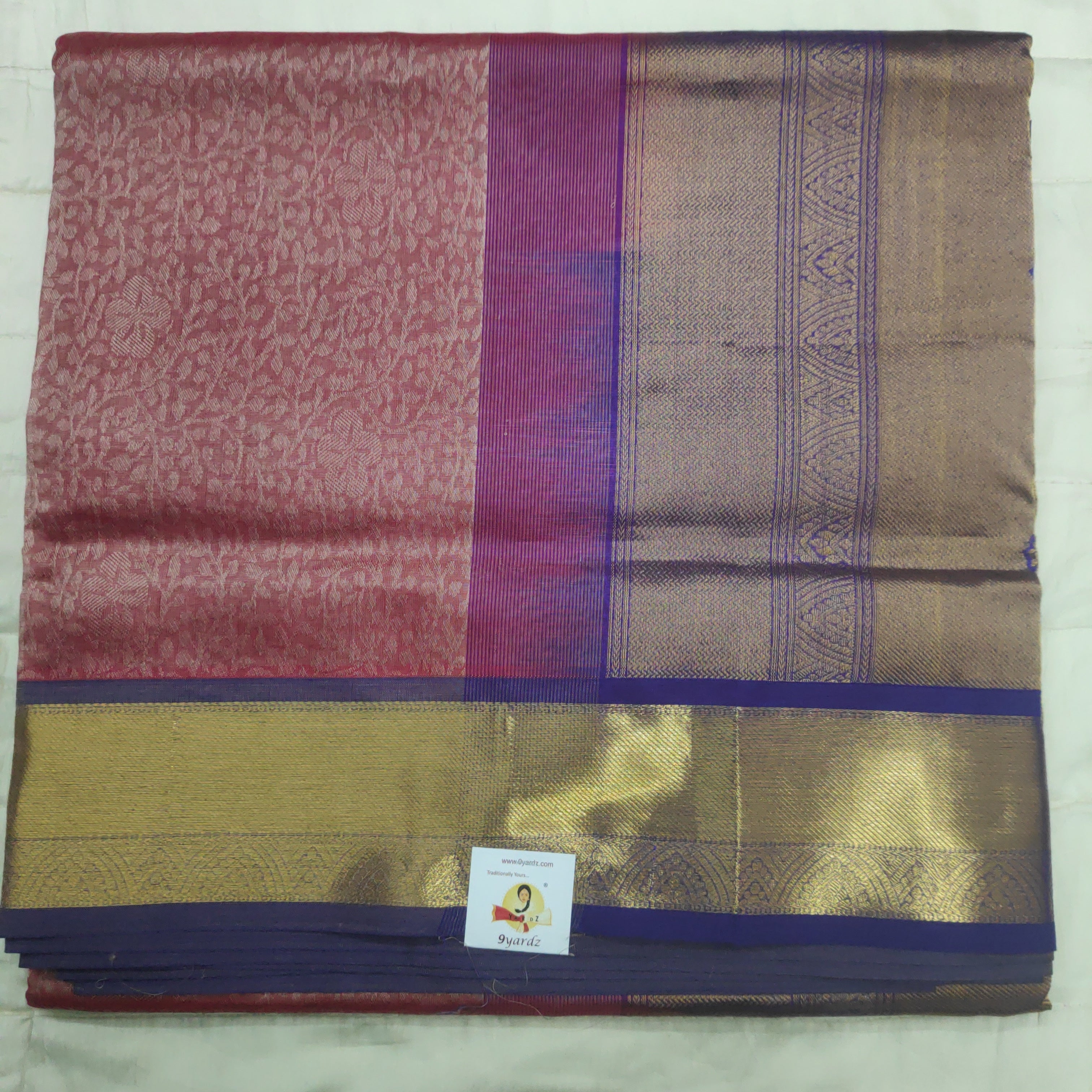 Pure silk cotton- embossed, 10 yards madisar