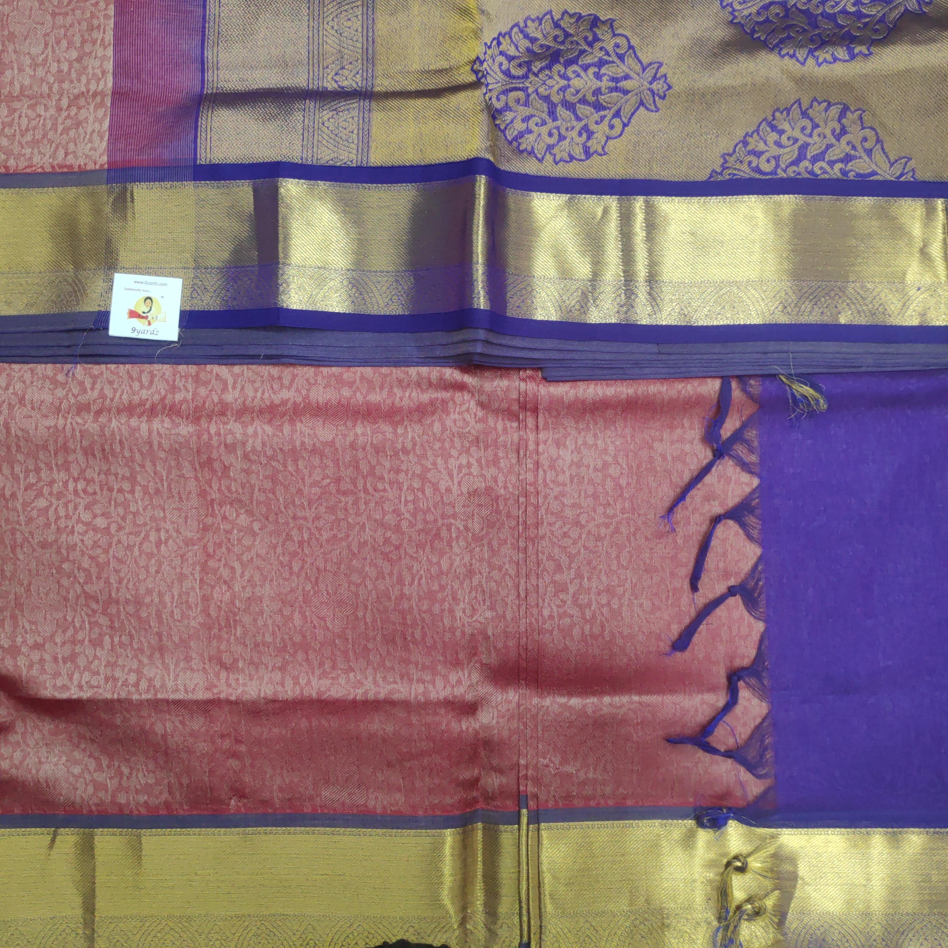 Pure silk cotton- embossed, 10 yards madisar