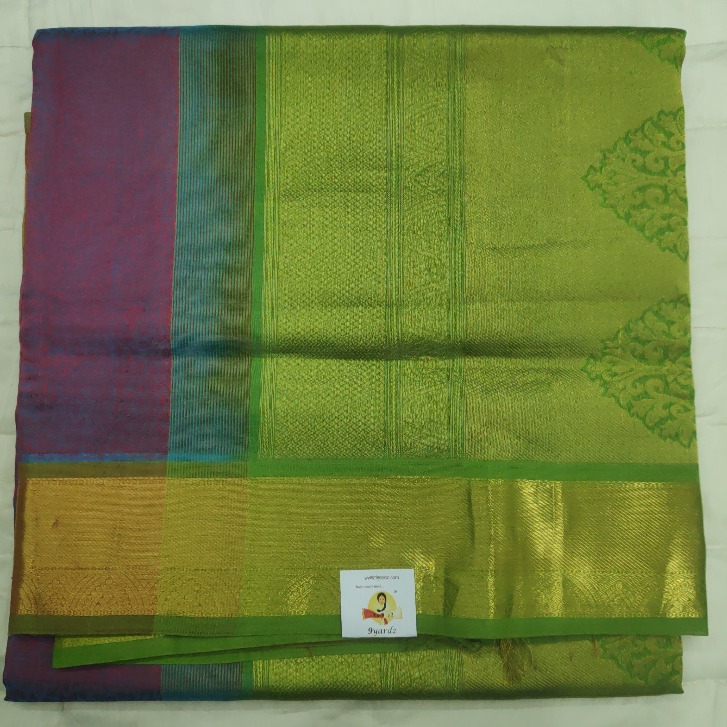 Pure silk cotton- embossed, 10 yards madisar