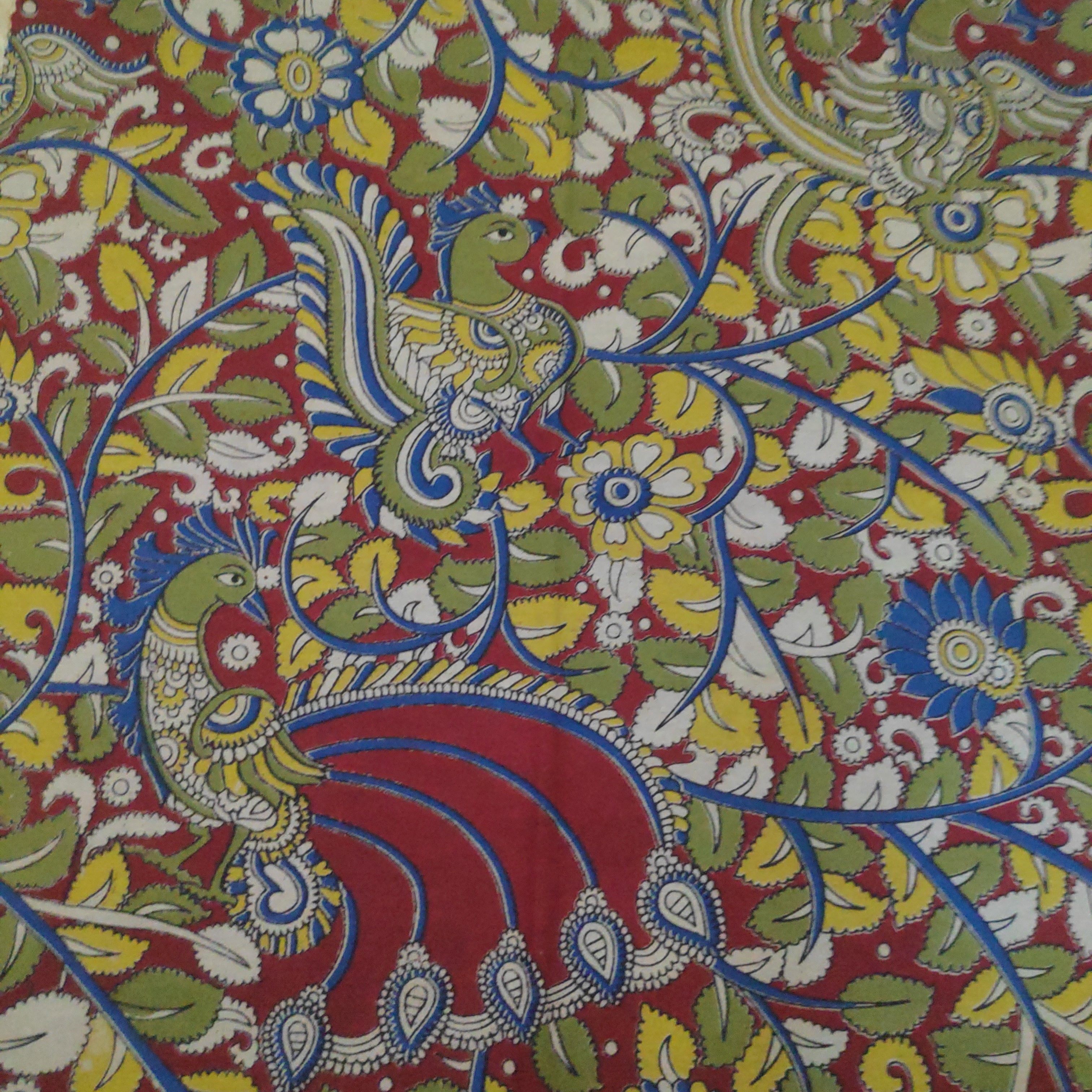 Kalamkari blouse bits