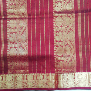 Pure silk cotton with butta -10 yards madisar