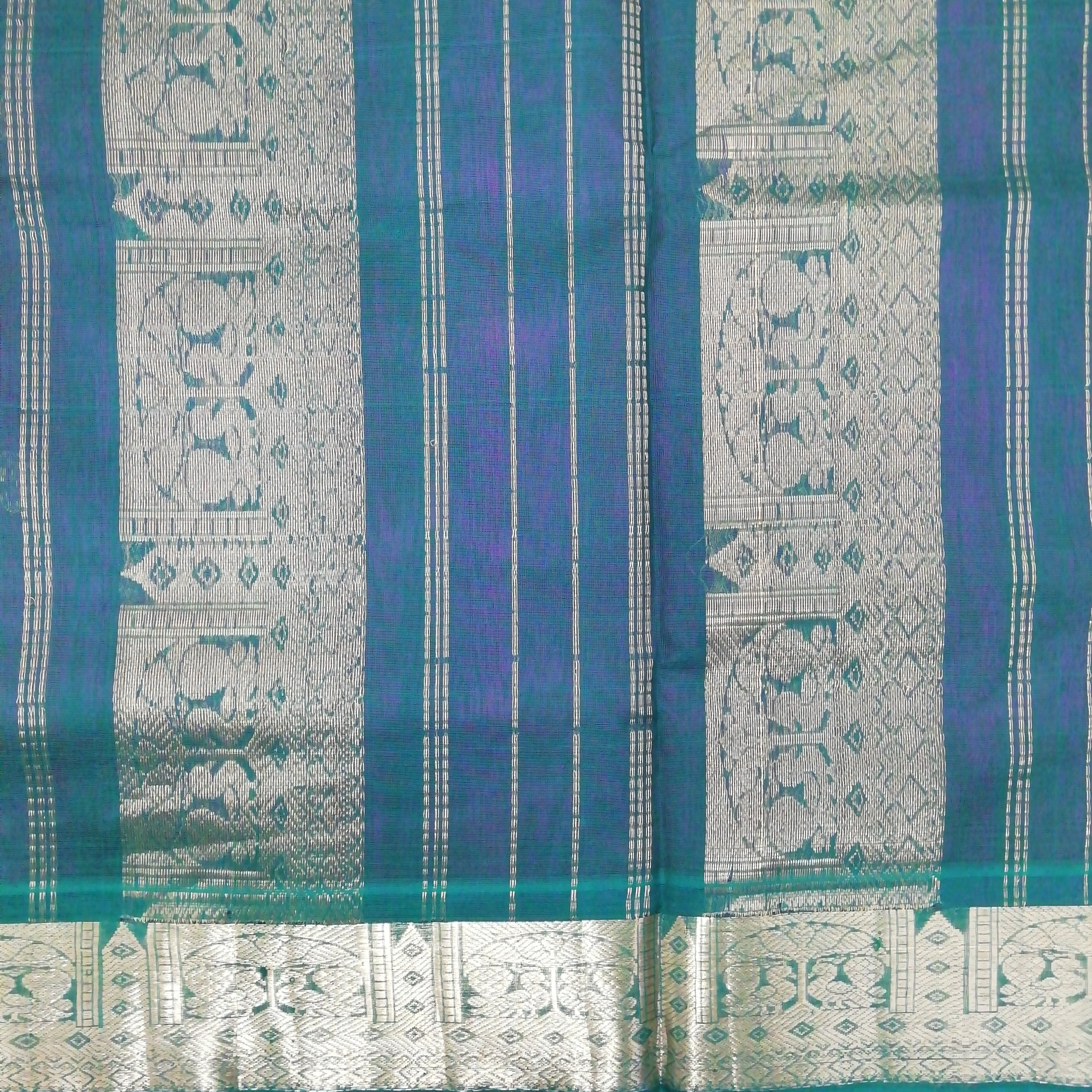Pure silk cotton with butta -10 yards madisar