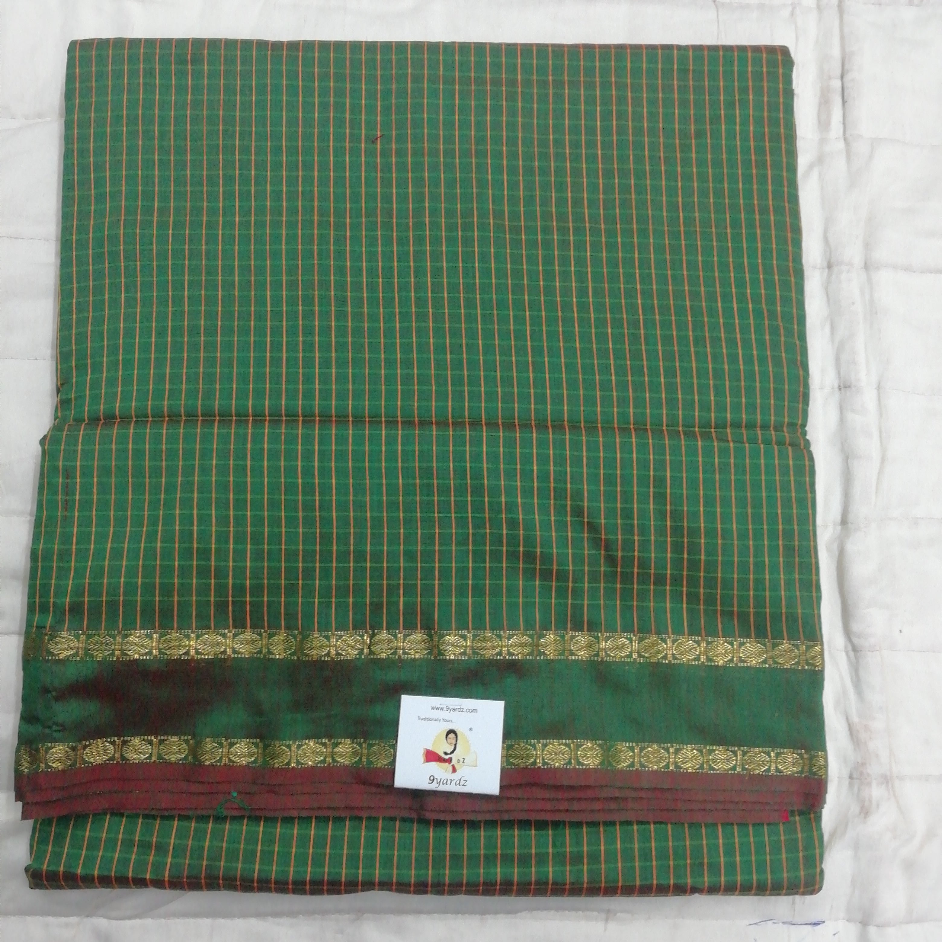 Kalyani Cotton checked 9 metres/ 10 yards approx madisar