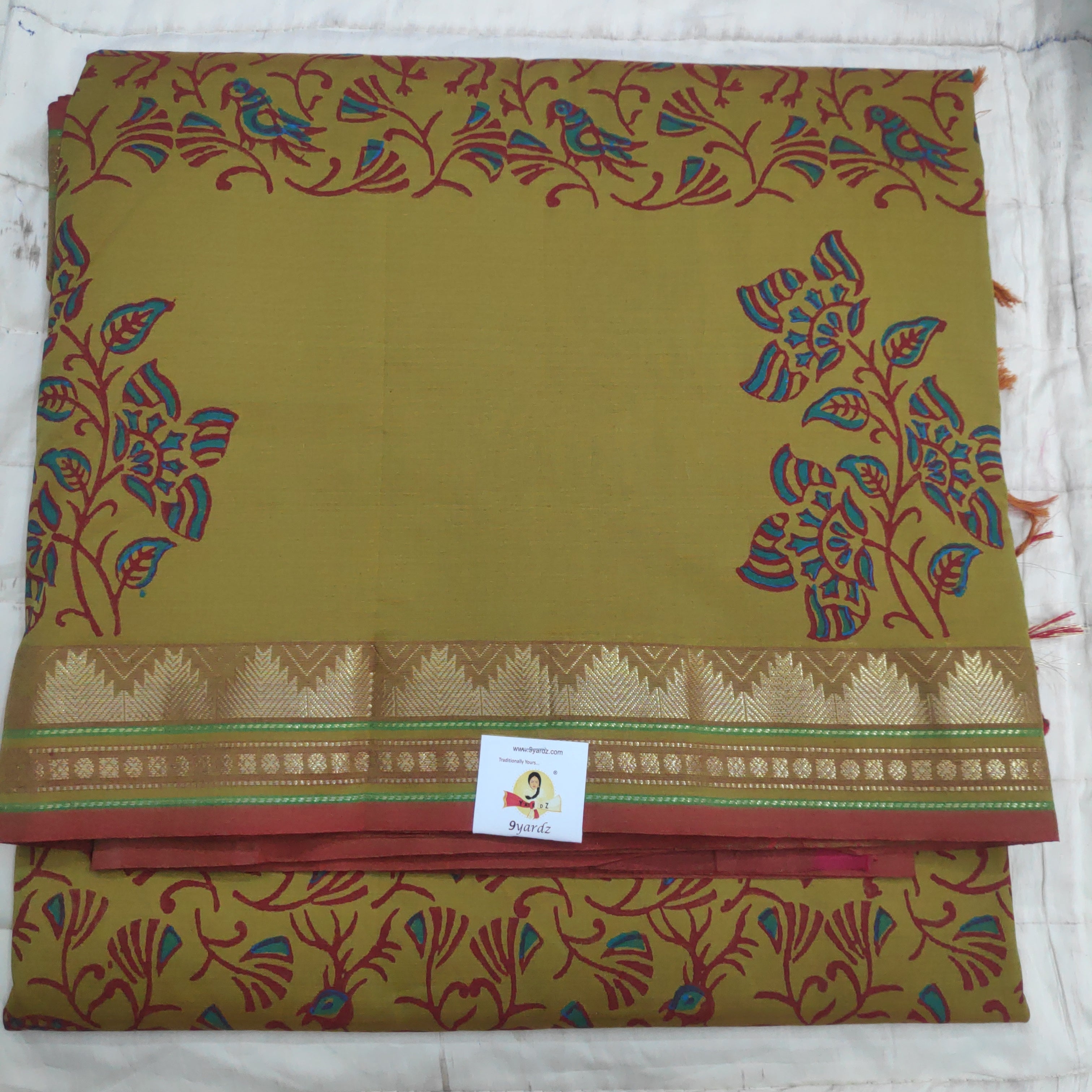Poly cot 10yards RevesersPallu Printed madisar