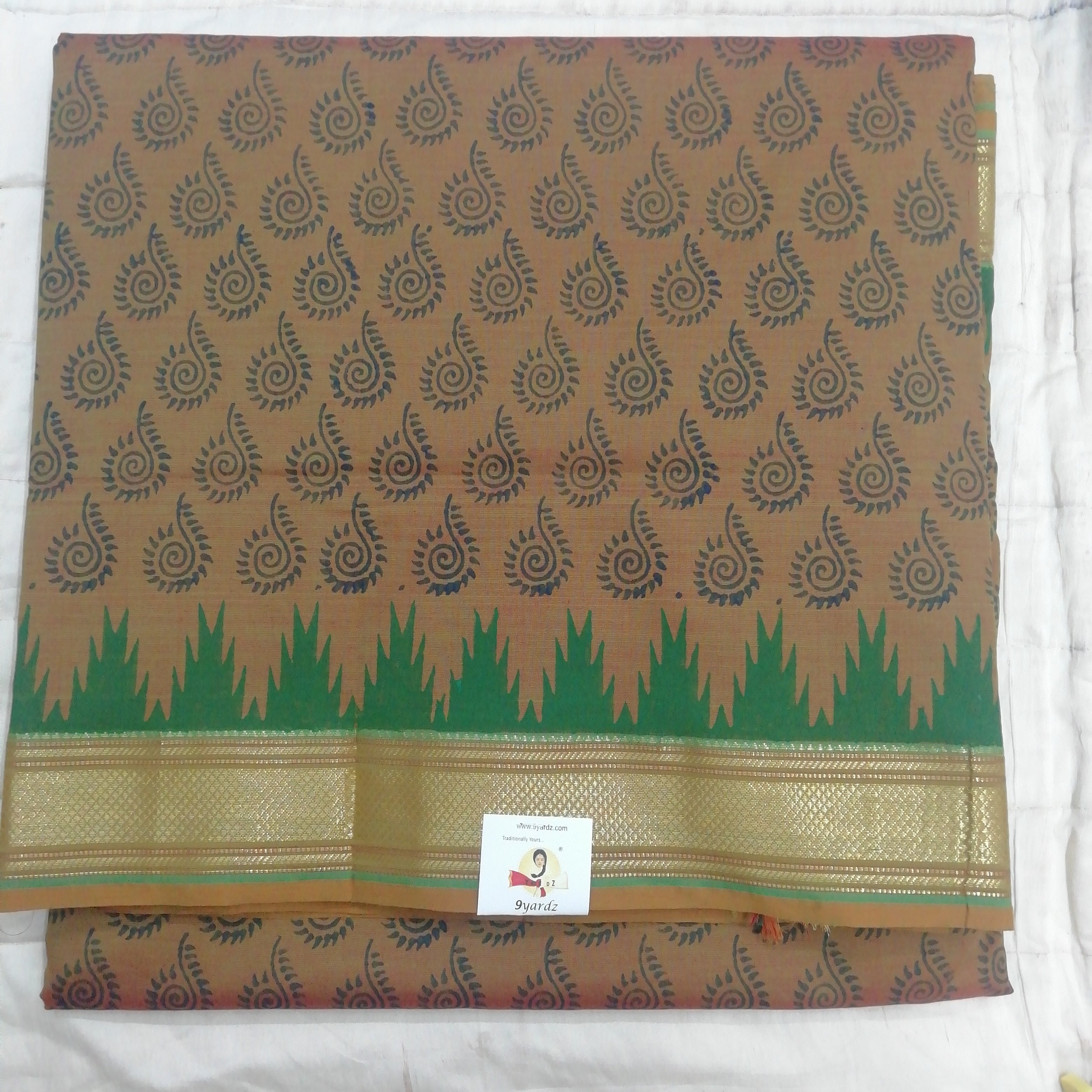 Poly cot 10yards RevesersPallu Printed madisar