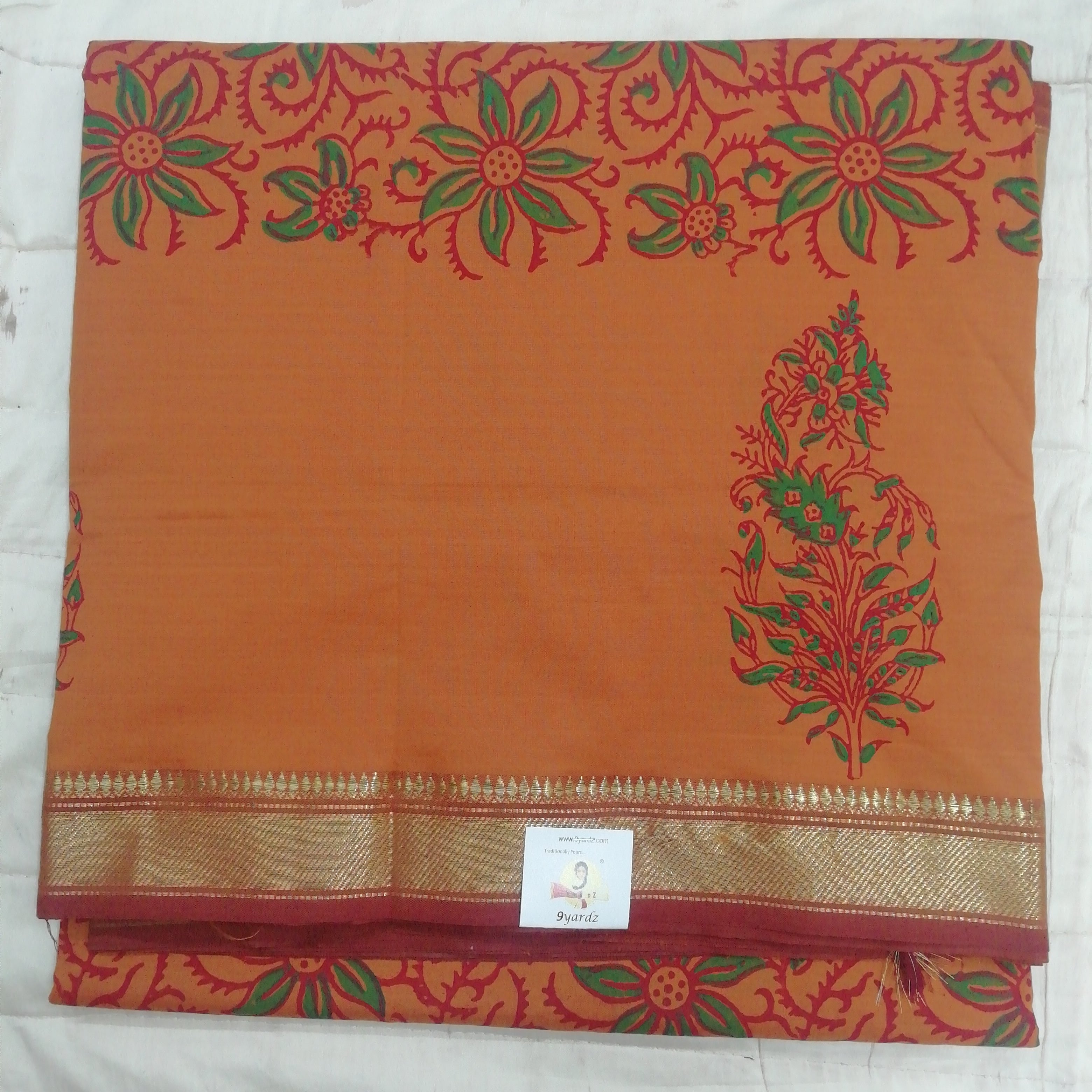 Poly cot 10yards RevesersPallu Printed madisar
