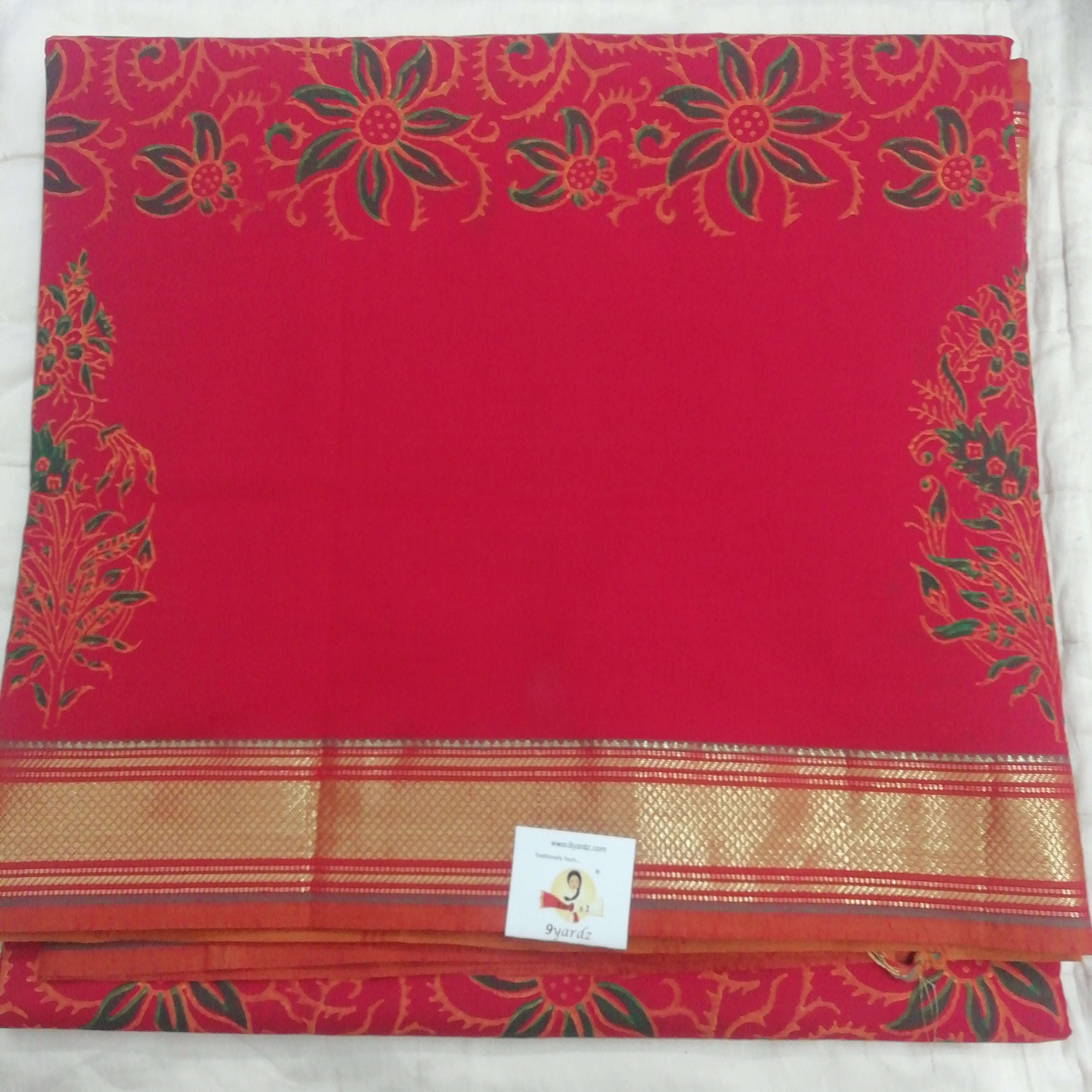 Poly cot 10yards RevesersPallu Printed madisar