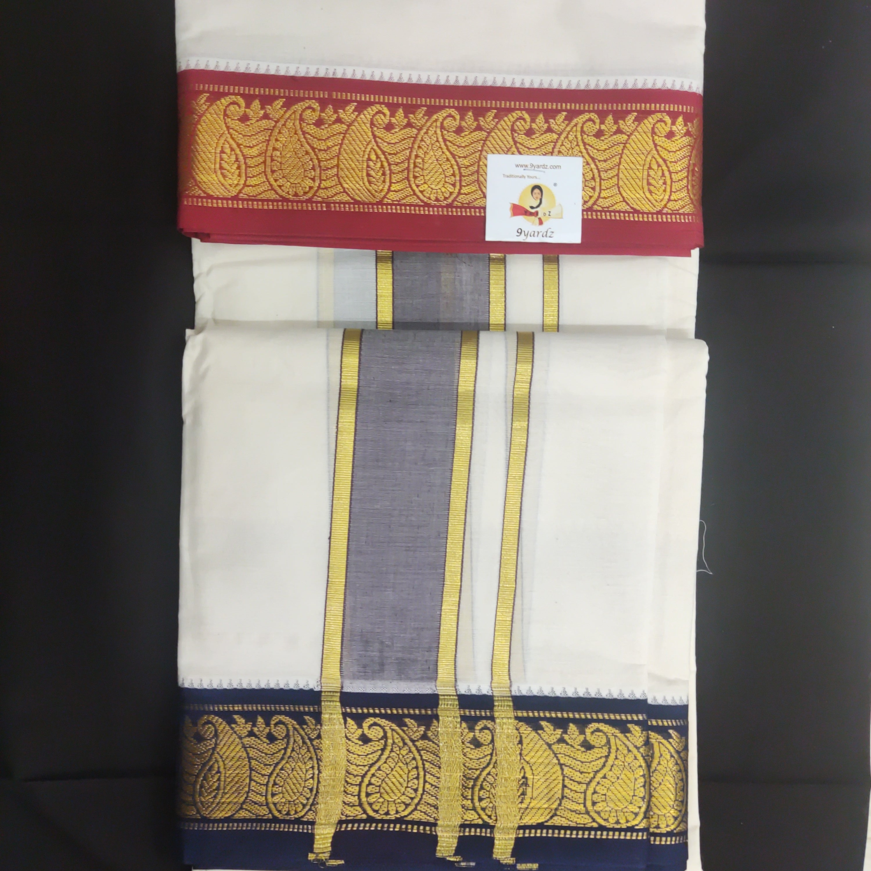 Pure cotton Muhurtham dhoti 9*5