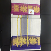 Load image into Gallery viewer, Pure cotton Muhurtham dhoti 9*5