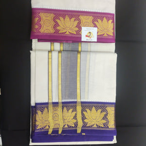 Pure cotton Muhurtham dhoti 9*5