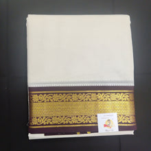 Load image into Gallery viewer, Pure cotton Muhurtham dhoti 9*5