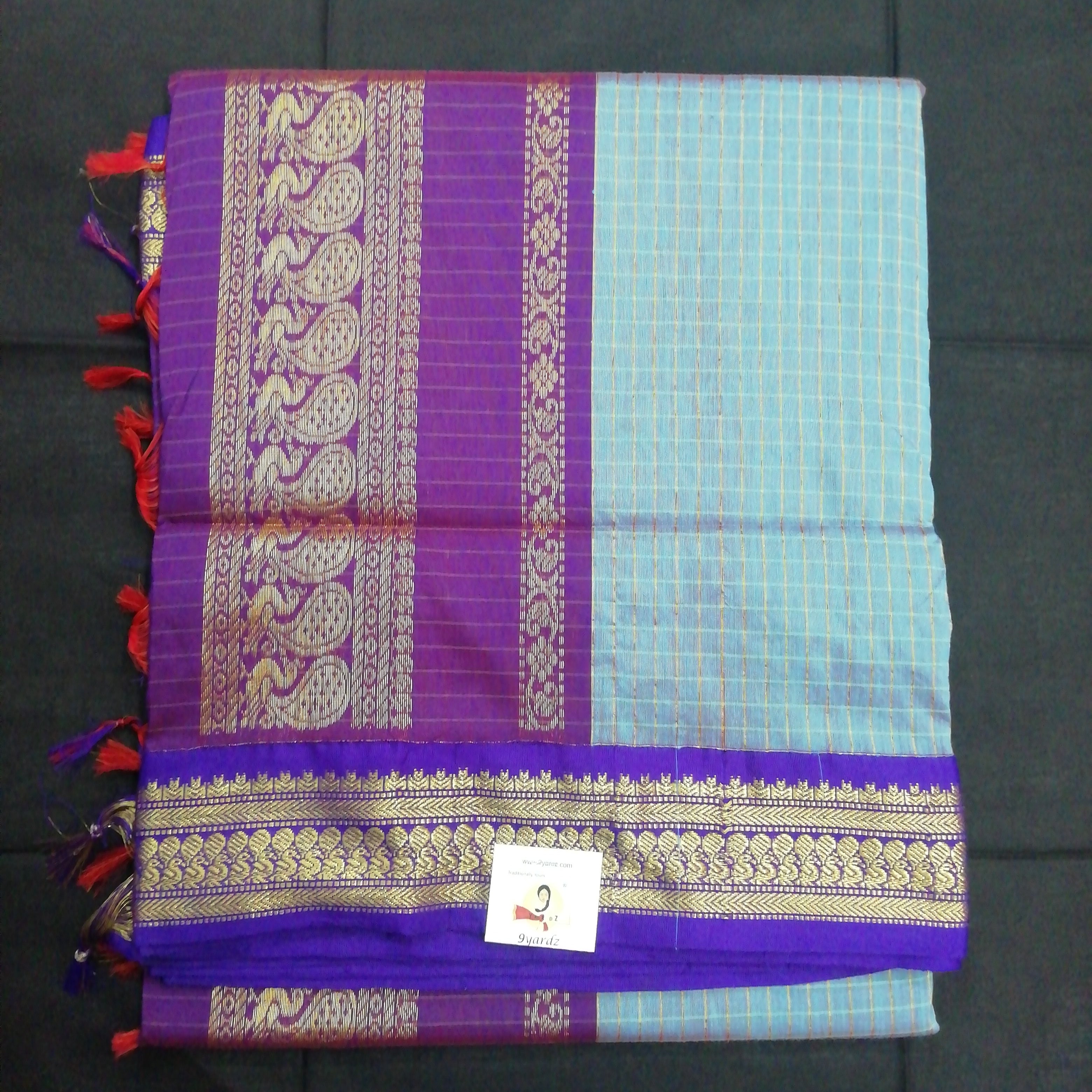Kalyani cotton checked 6yardz