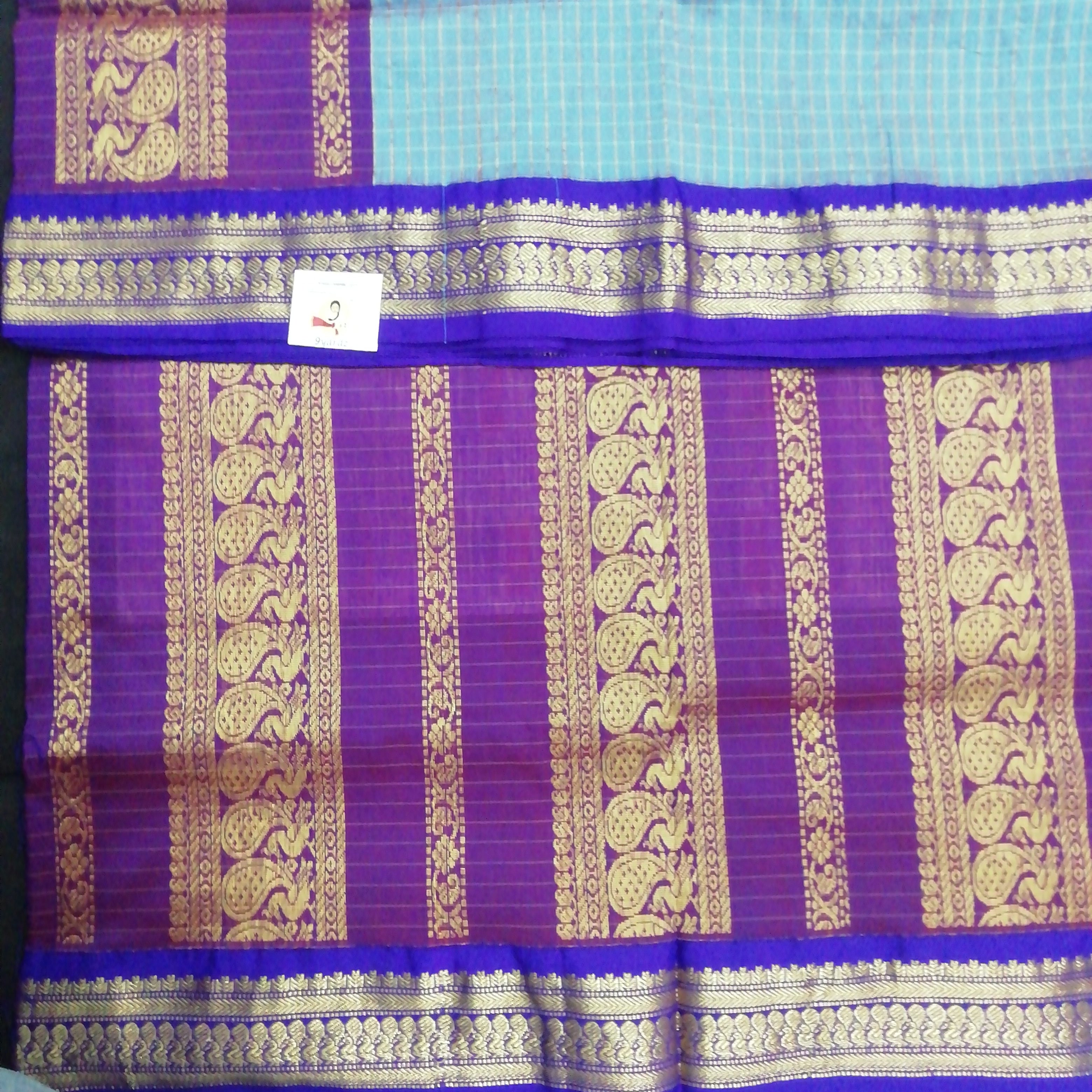 Kalyani cotton checked 6yardz